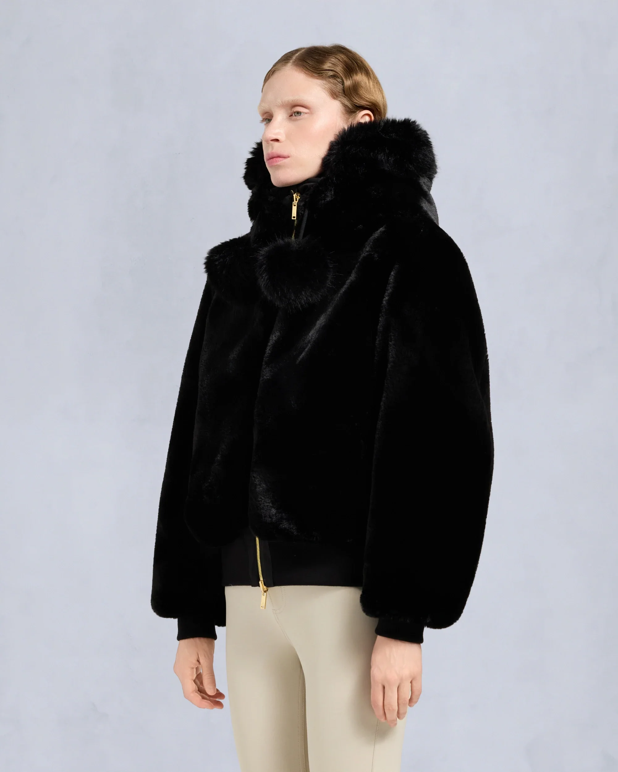 Moose Knuckles Womens Eco Bomber Debbie Satin - Black - Image 5