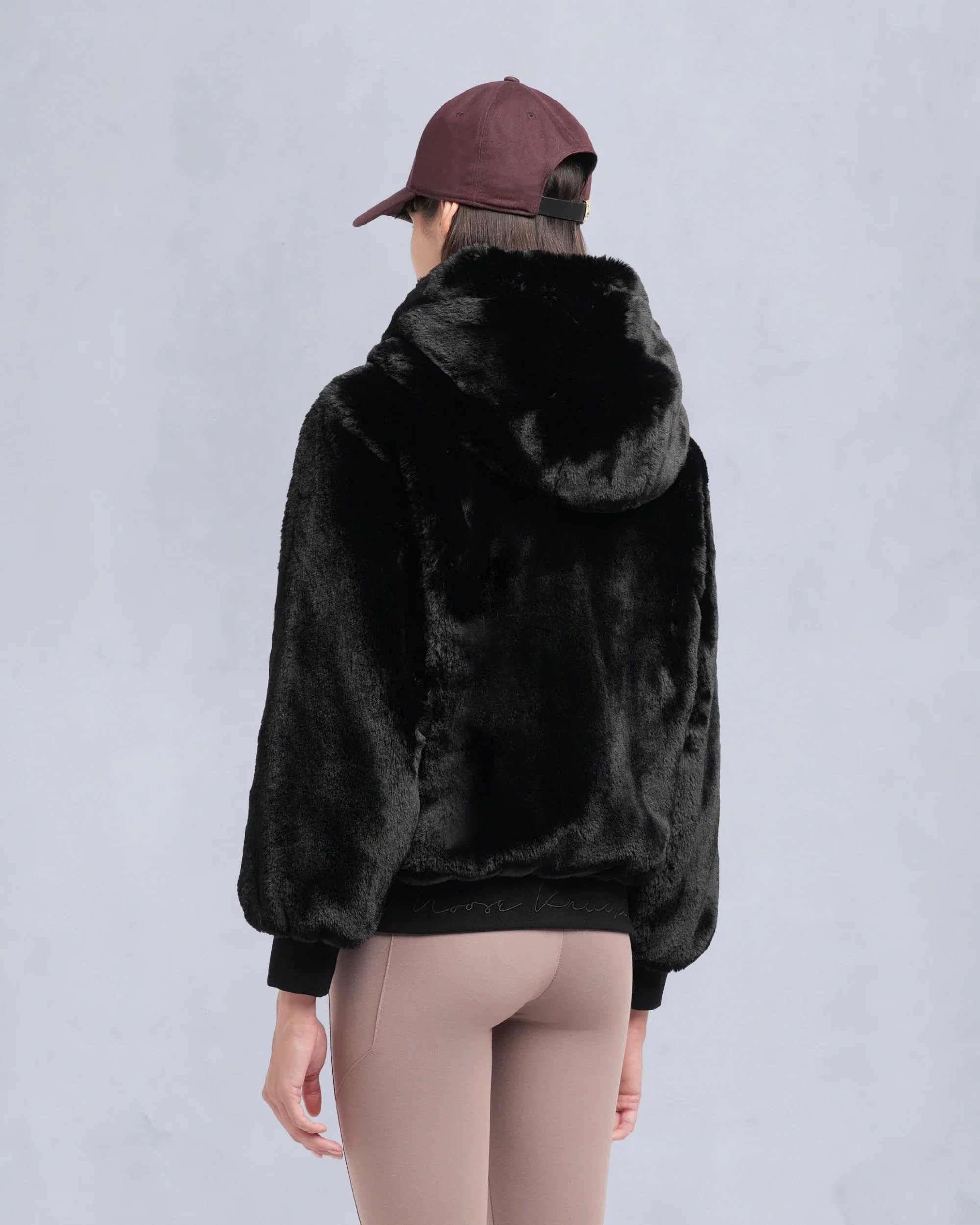Moose Knuckles Womens Eco Jacket Mealy Reversible Bunny - Black/Black - Image 3