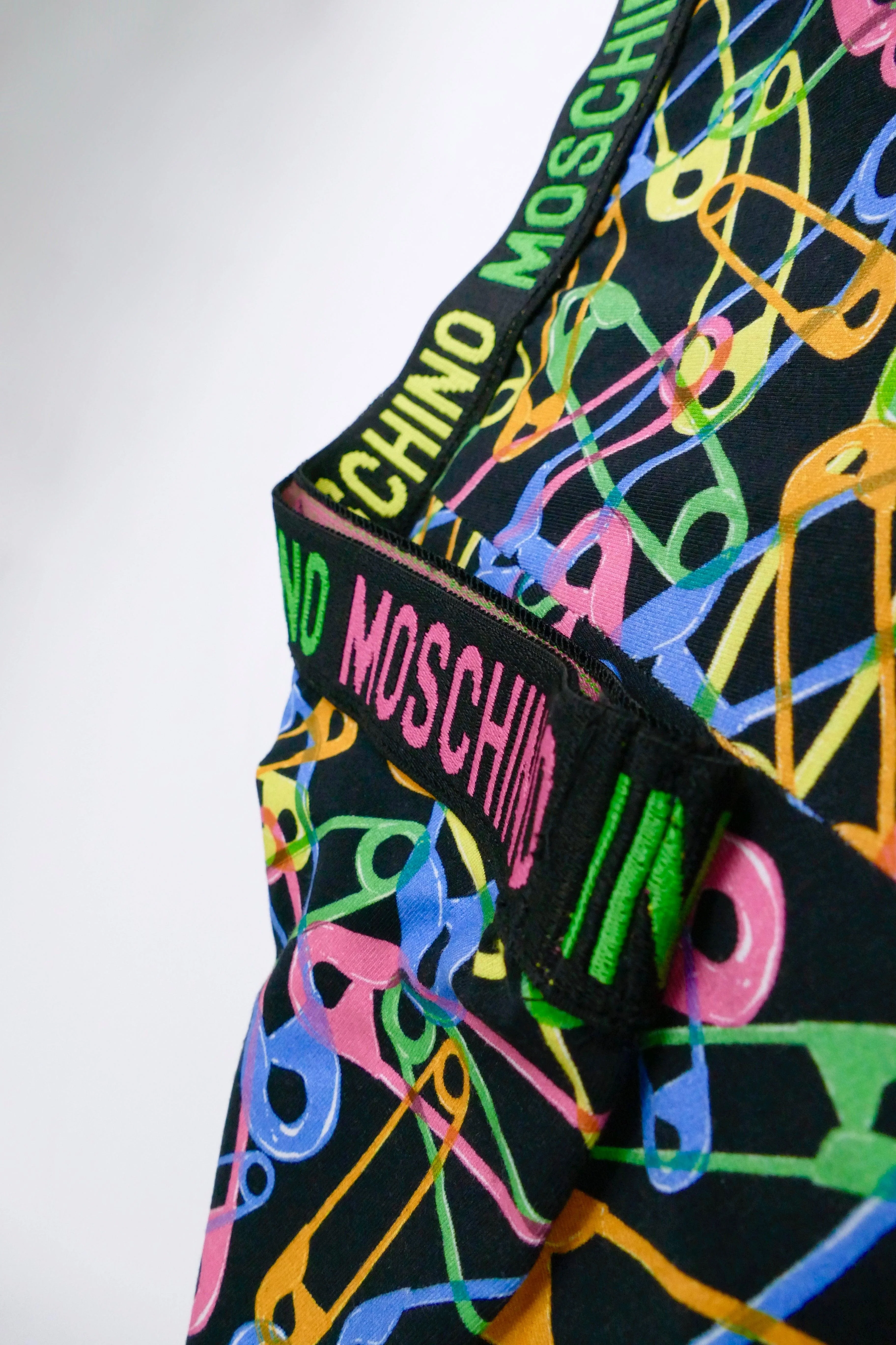 Moschino Jersey Brief Safety Pins - Black - Image 3