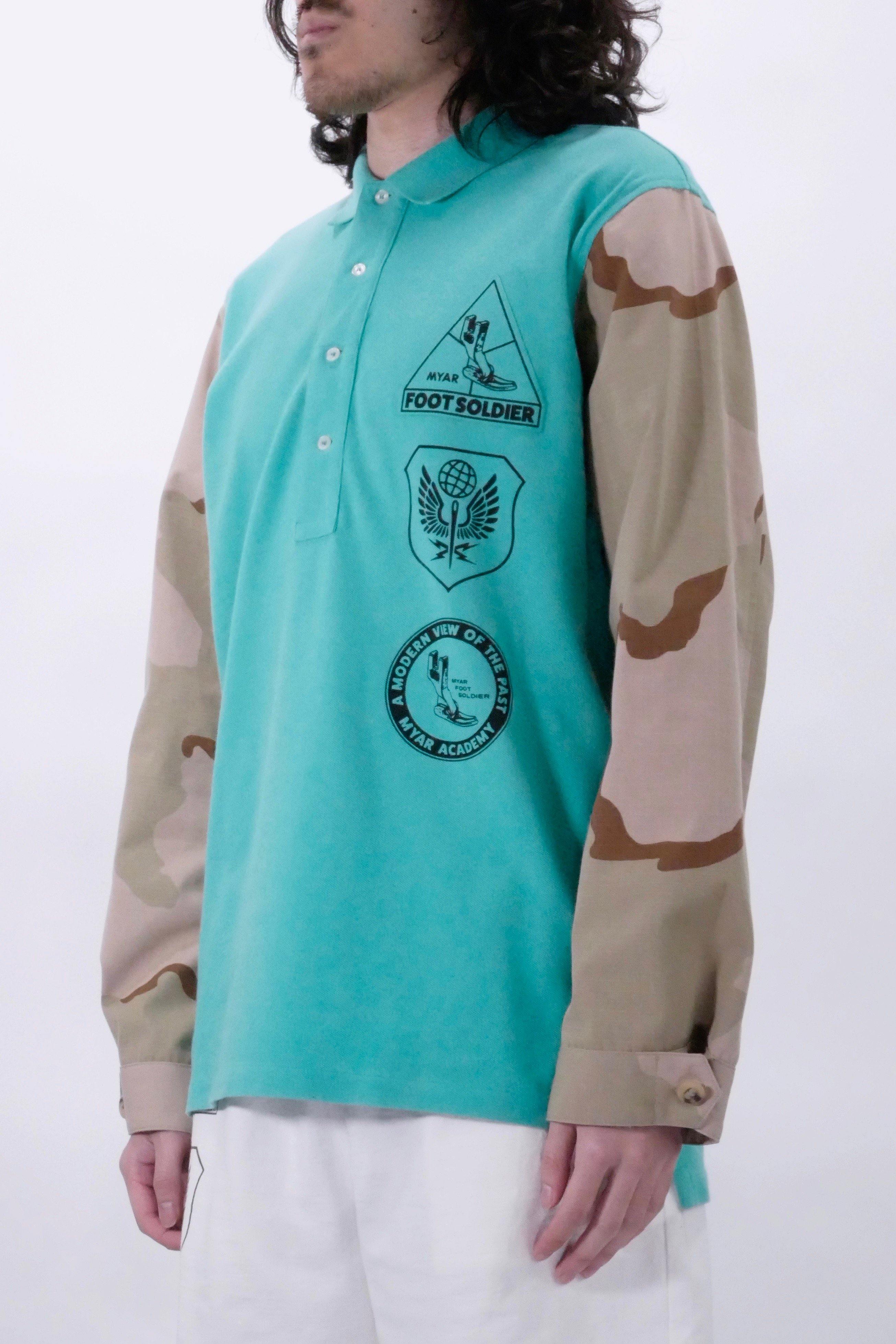 Myar MYP001 Military Fabric Polo - Green - Image 3
