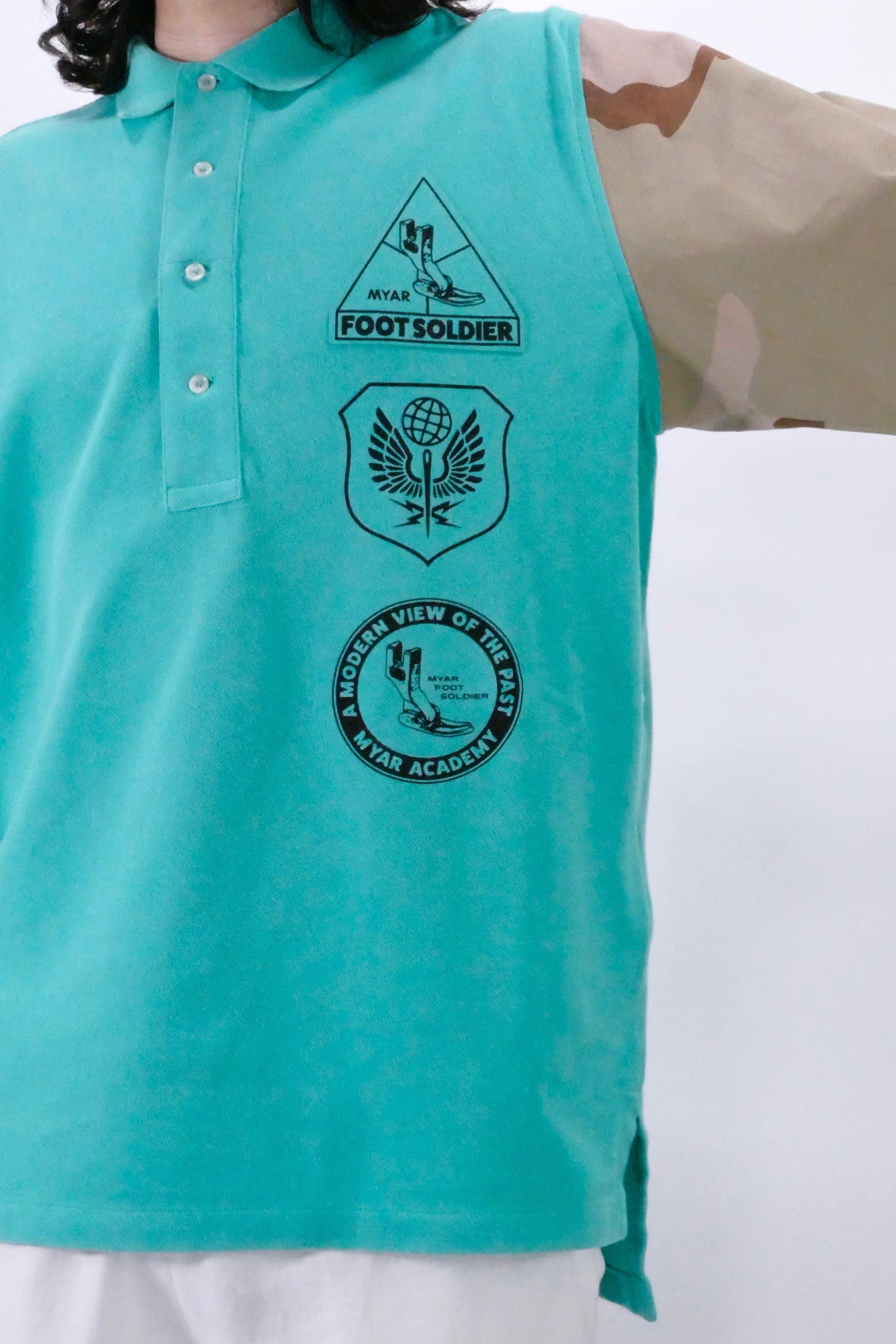 Myar MYP001 Military Fabric Polo - Green - Image 5