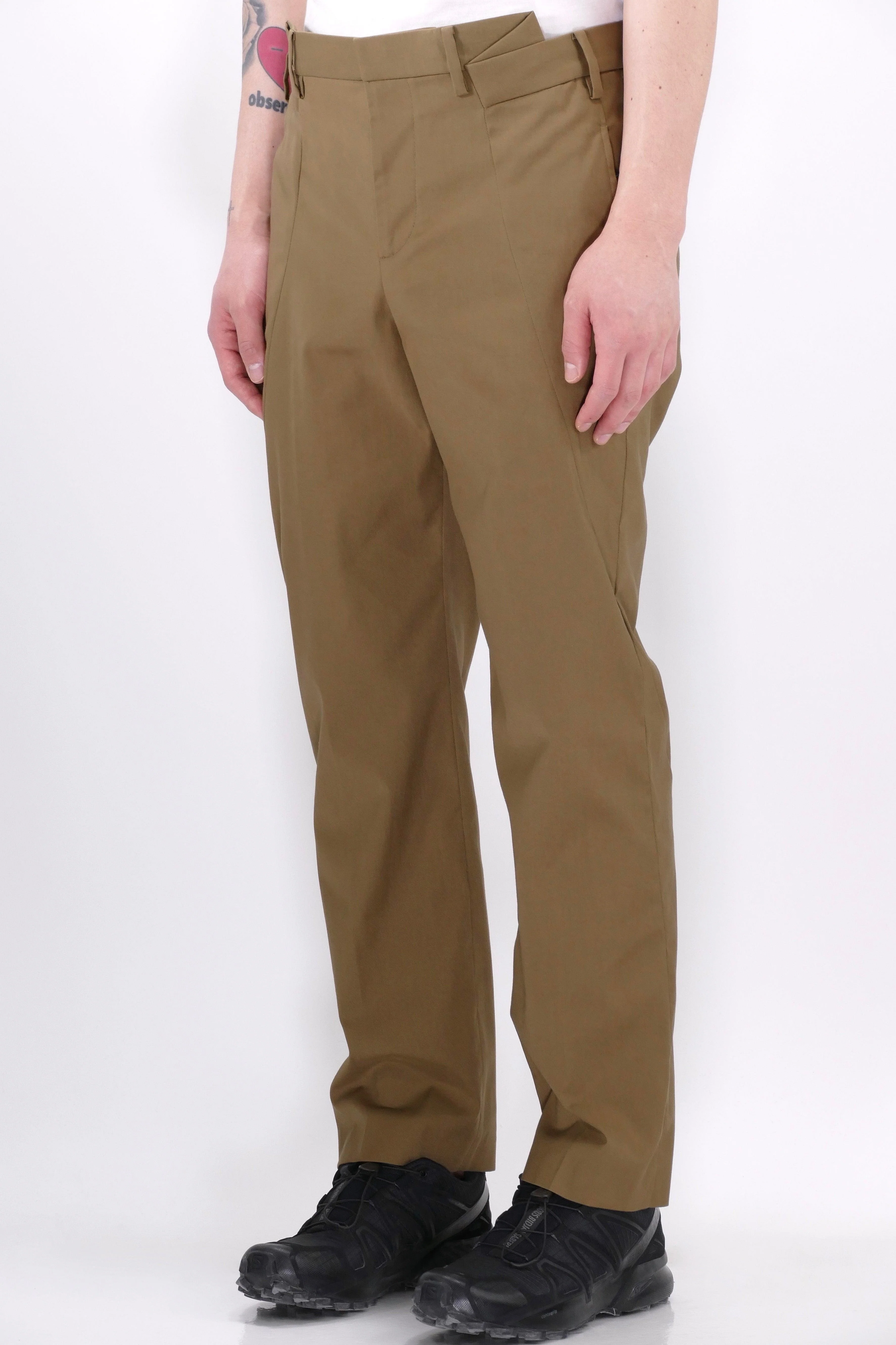 Neil Barrett Mens Pants Slim Tube Trousers - Clay - Image 3