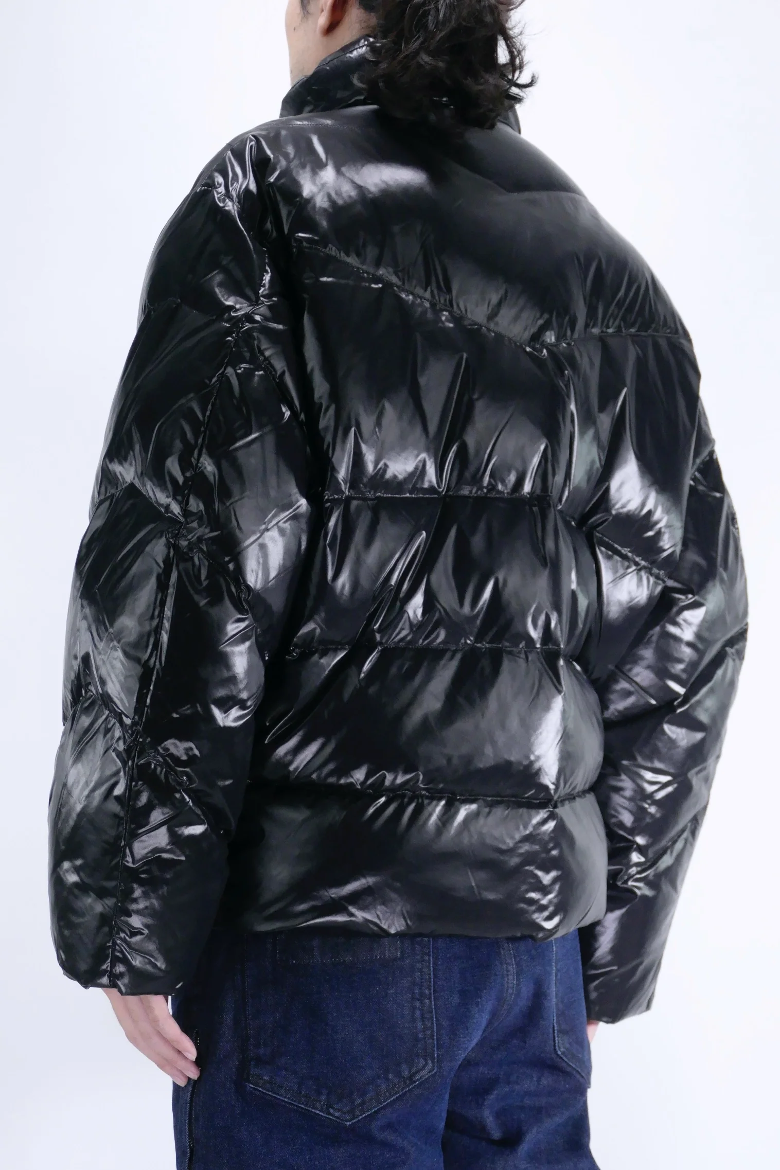 Neil Barrett Mens Down Jacket Modernist - Grey/Black - Image 3