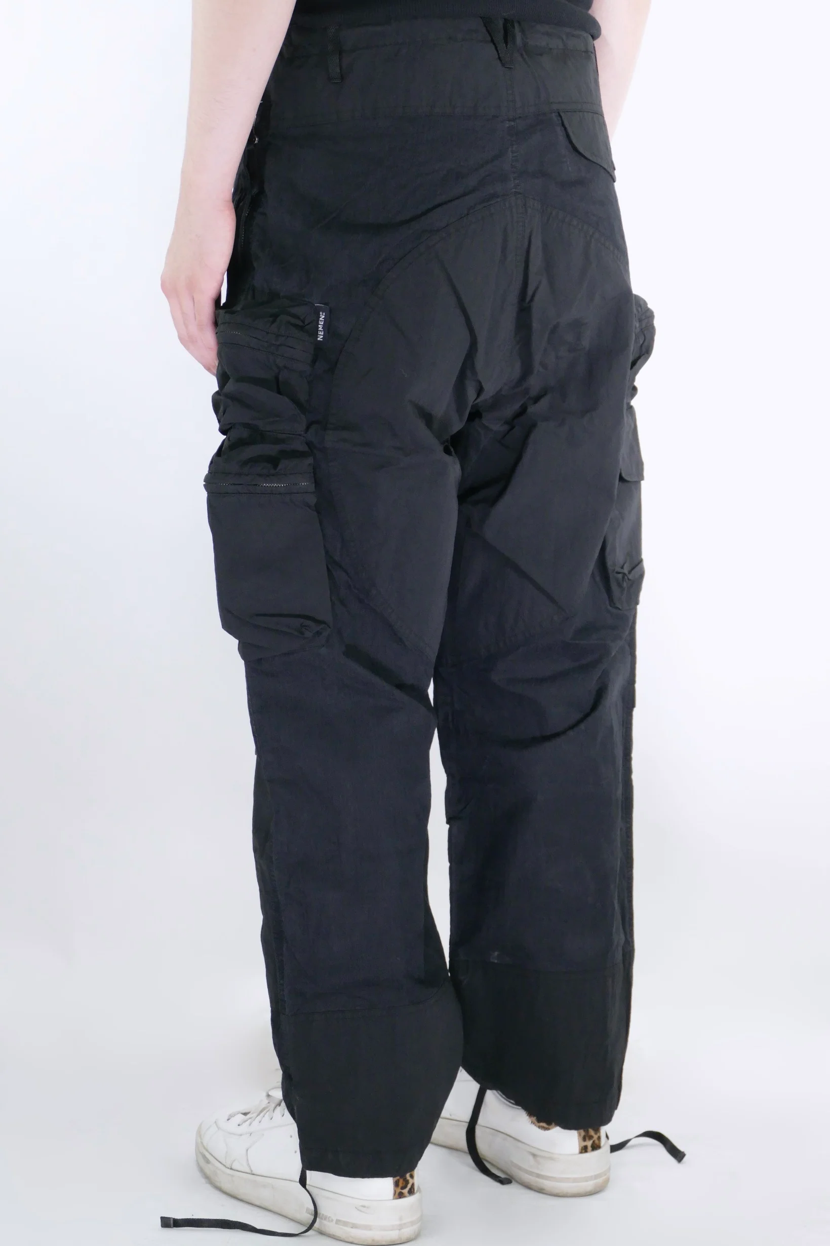 Nemen Multipocket Parachute Pants - Black - Image 3