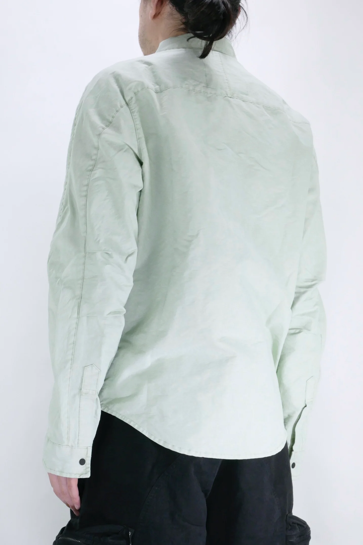 Nemen Tats Zipped Parachute Over Shirt - Olive - Image 3