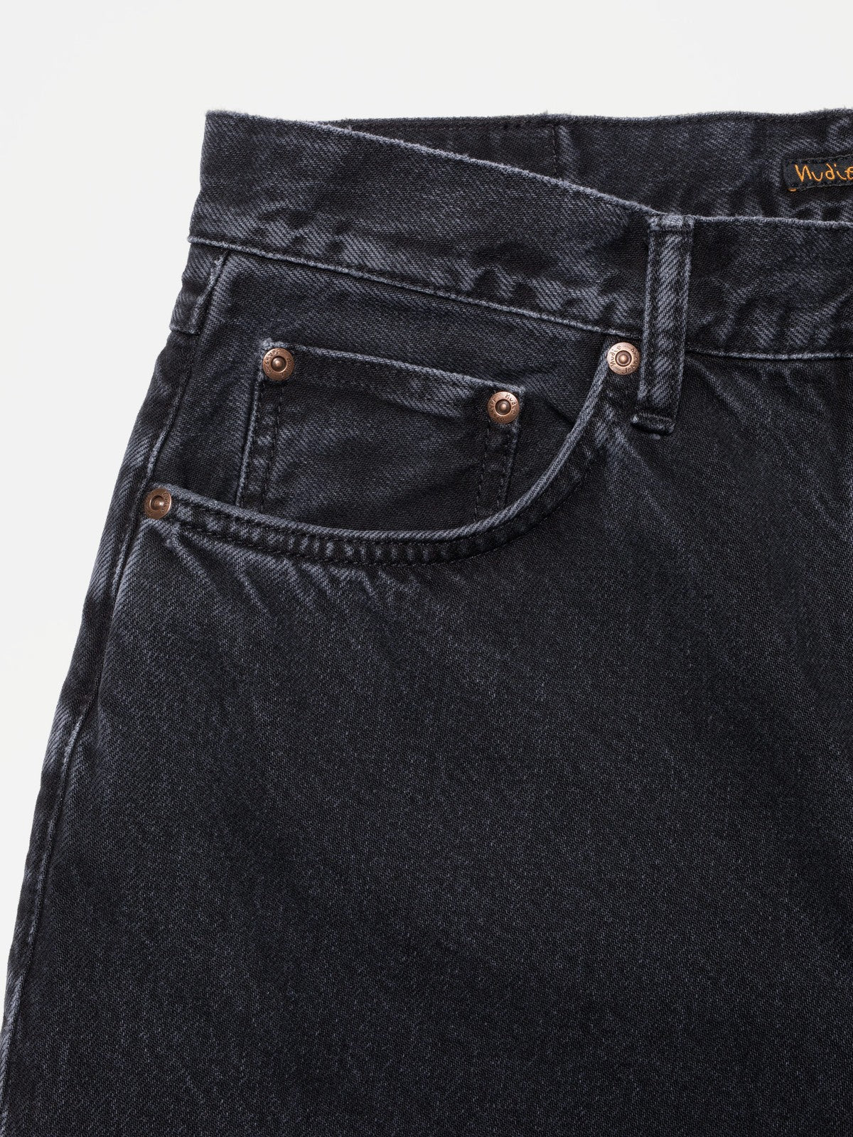 Nudie Jeans Tuff Tony Black Vintage Jeans - Black - Image 3