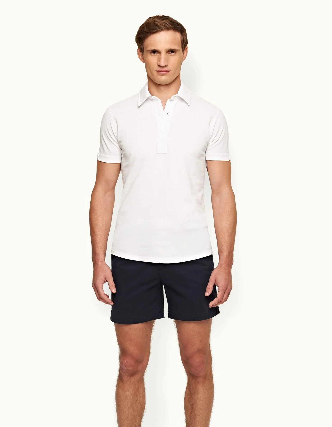 Orlebar Brown Bulldog Stretch-Cotton Shorts - Dark Navy - Image 2