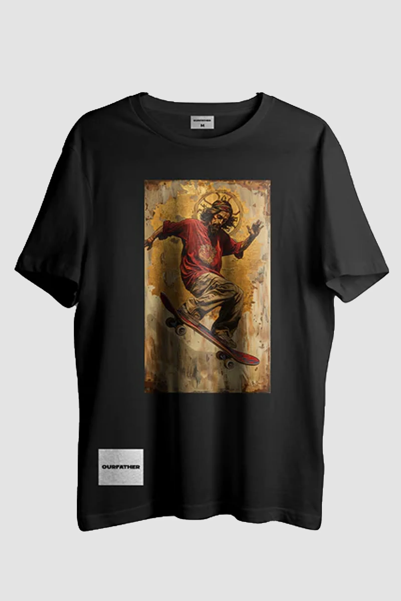 Our Father Unorthodox Skater Tee - Black