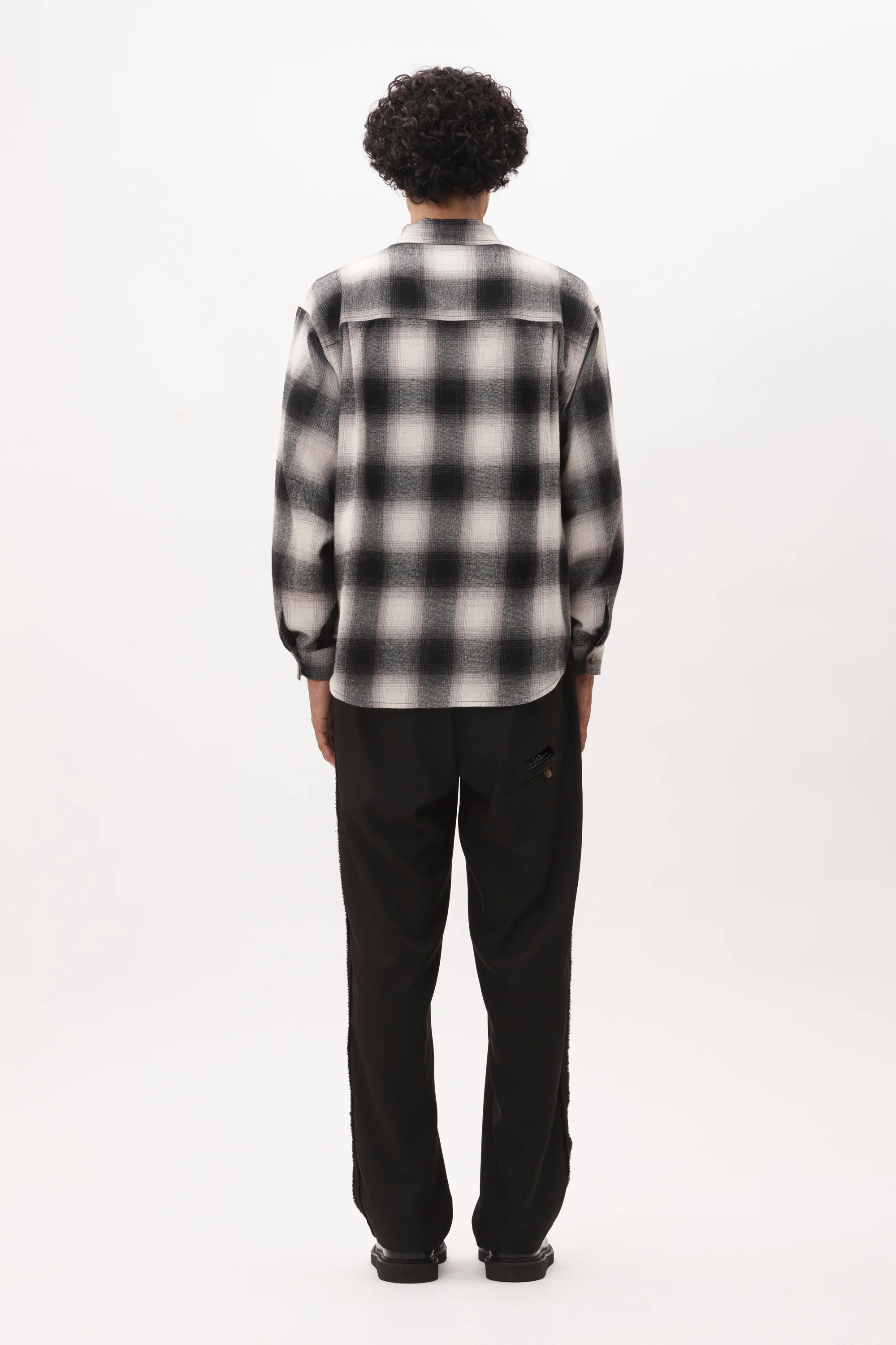 P.A.M Alien Kiss Check Shirt - Black/White - Image 3