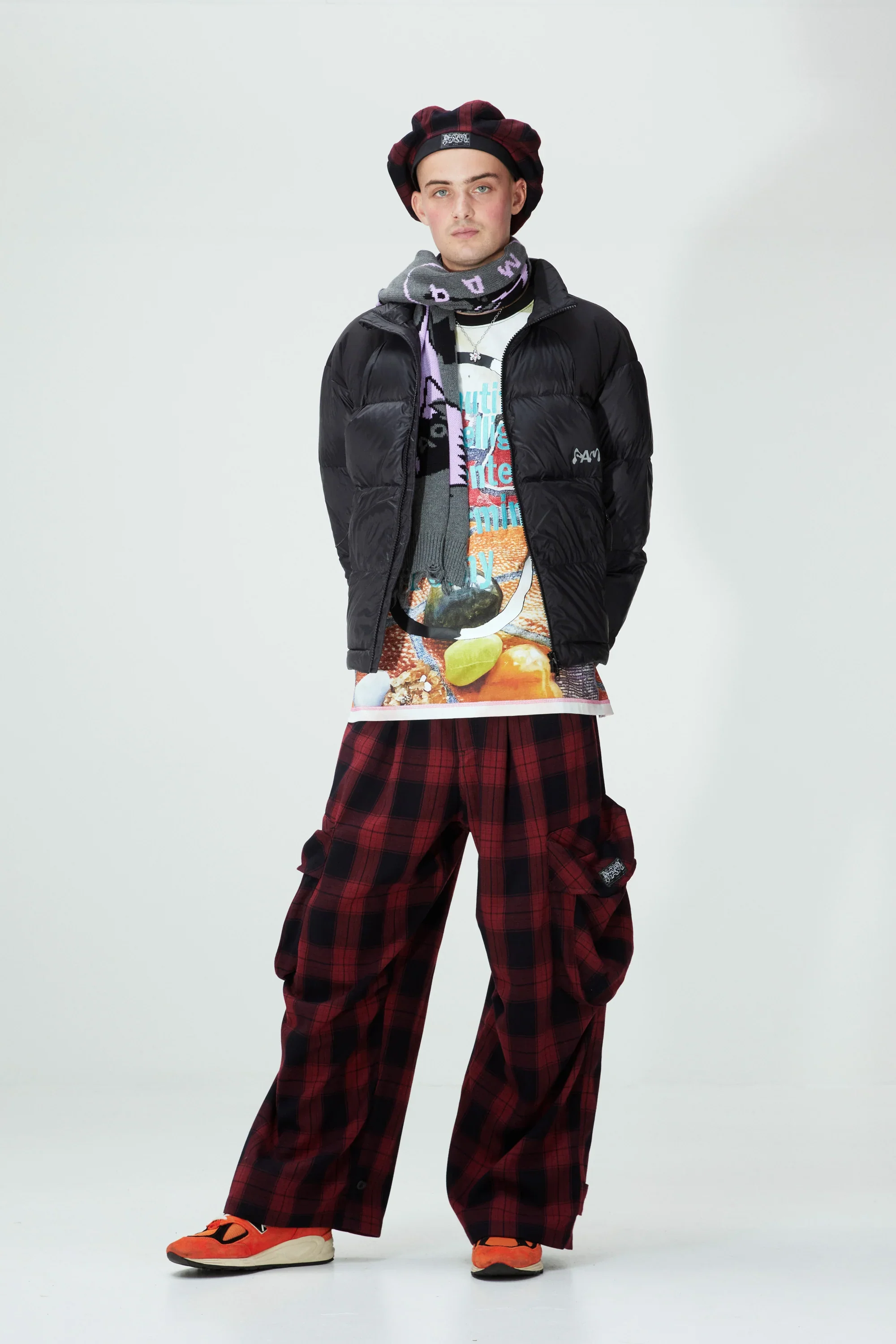 P.A.M Check Chow Pants - Red - Image 2