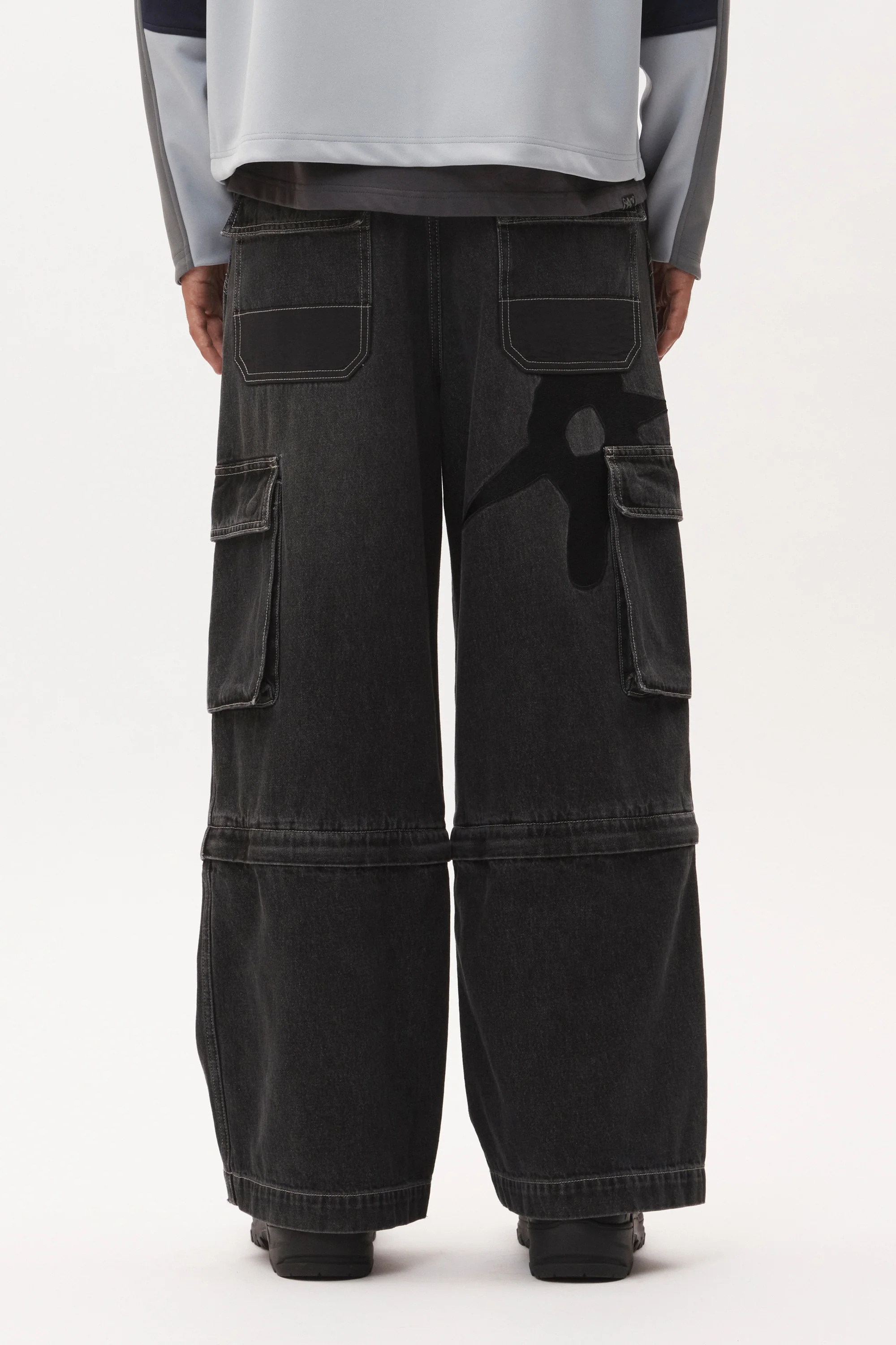 P.A.M Ratchet Wide Leg Jeans - Black Wash - Image 3