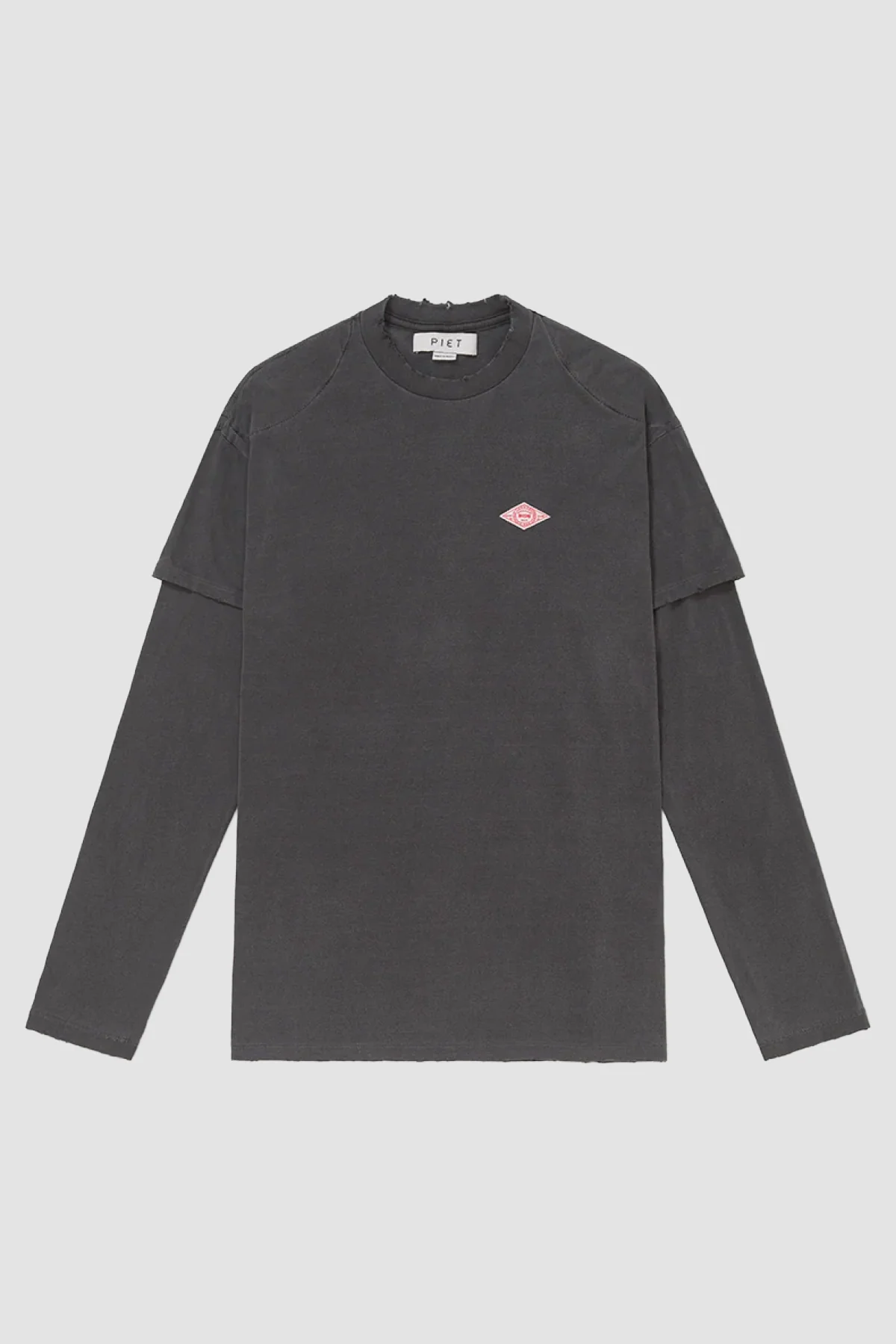 Piet Double LS Tee - Black