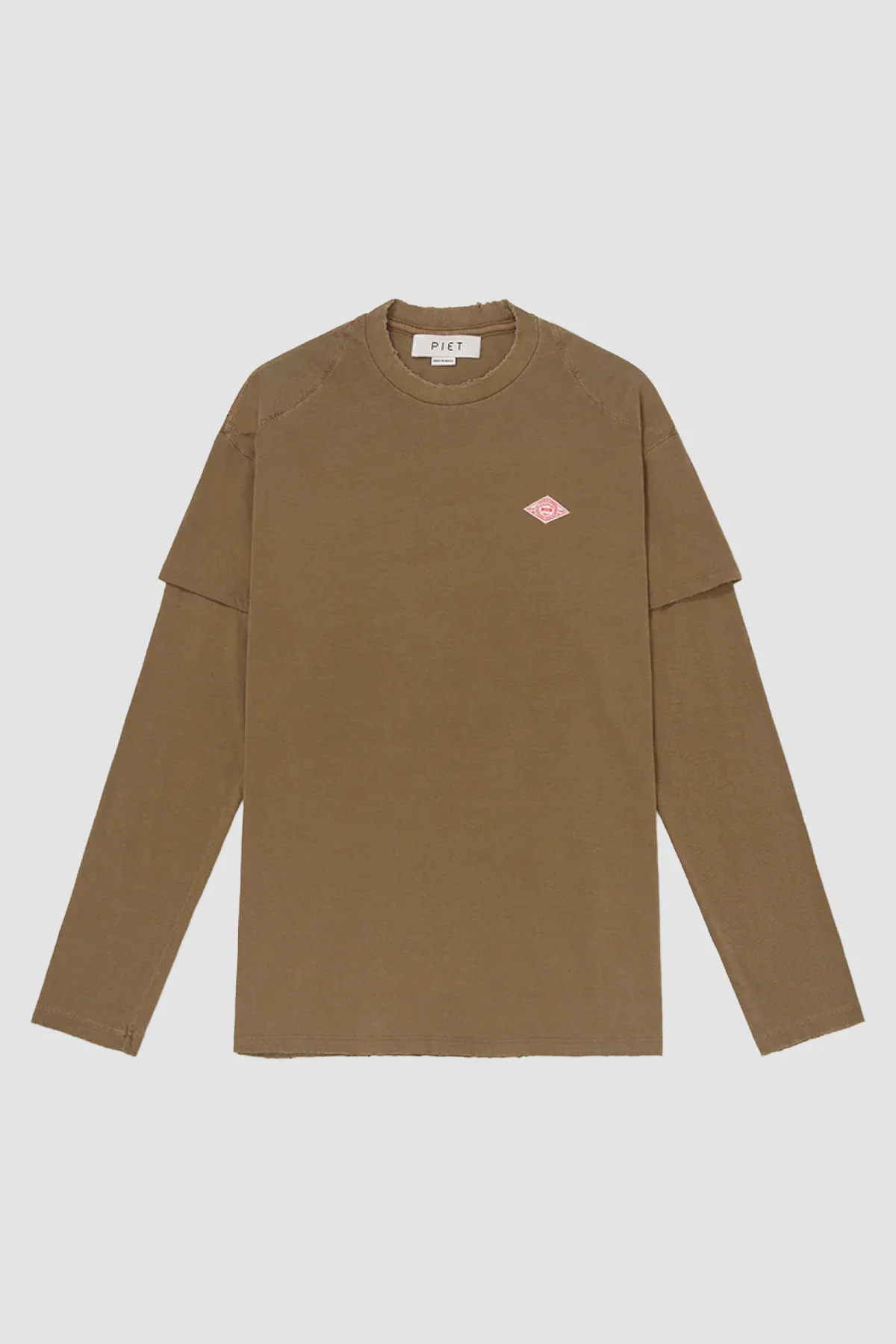 Piet Double LS Tee - Khaki