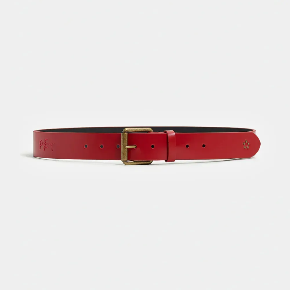 Piet Nature Boy Studded Belt - Red - Image 2
