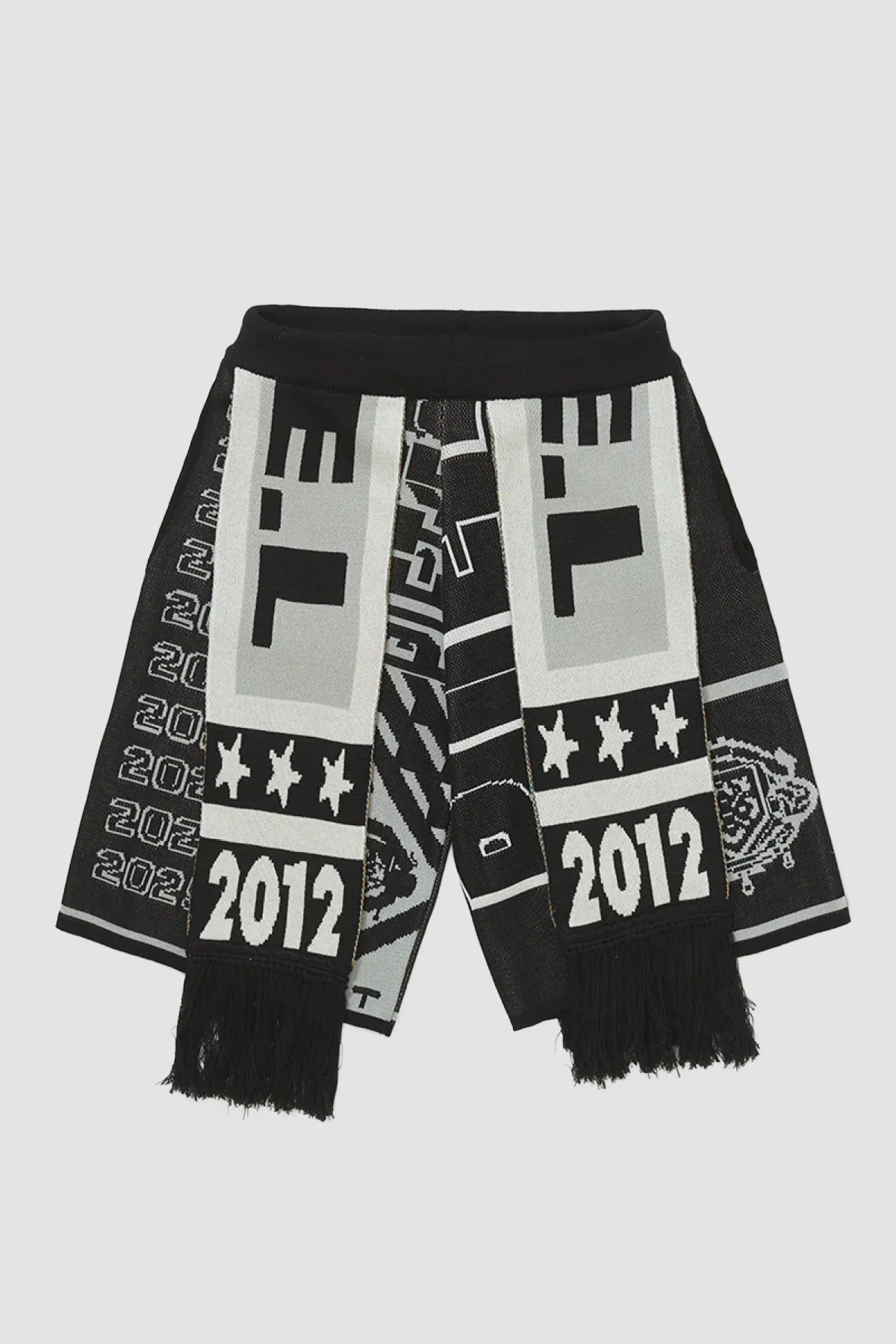 Piet Scarves Knitted Shorts - Black/White