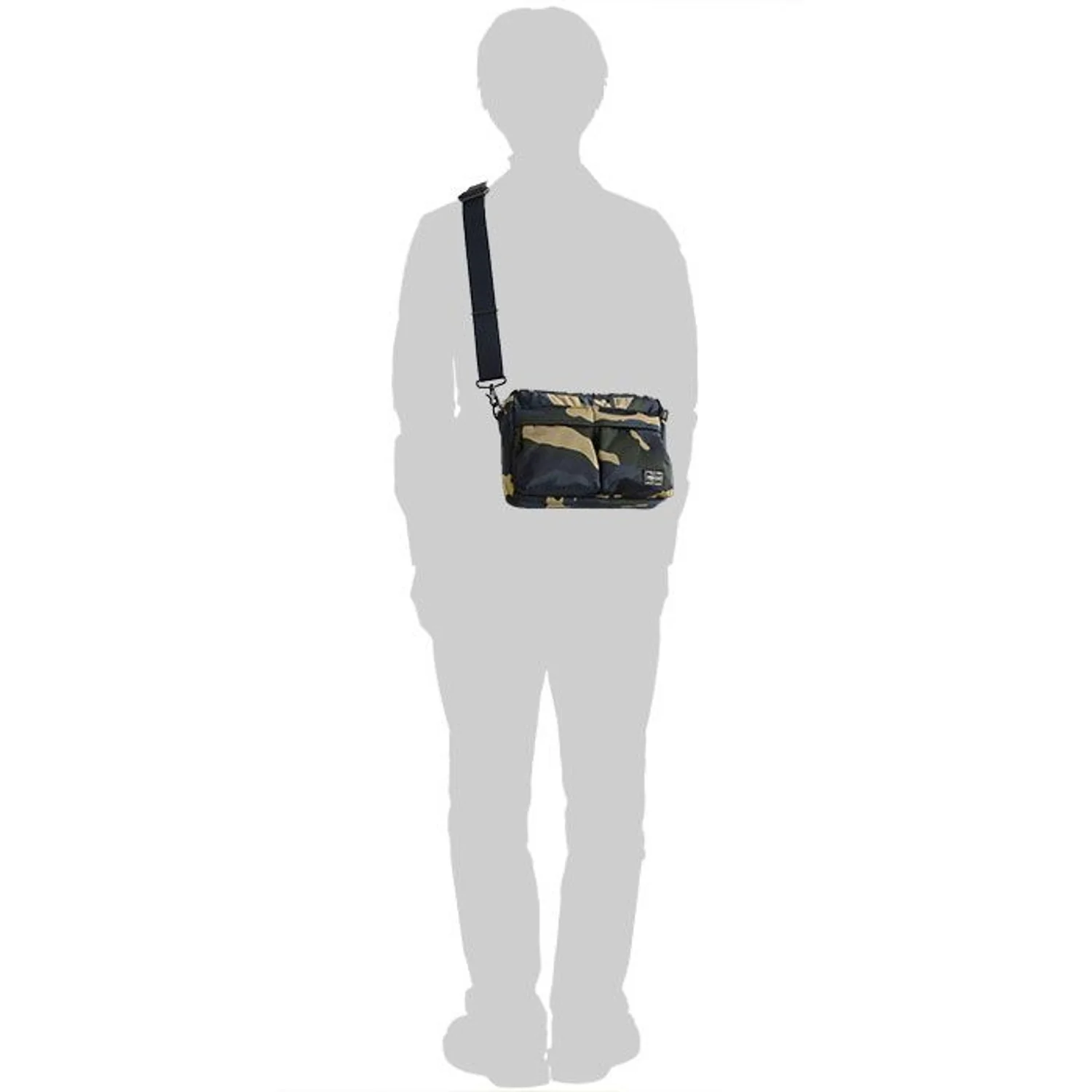 Porter Counter Shade Shoulder Bag - Woodland Khaki - Image 9