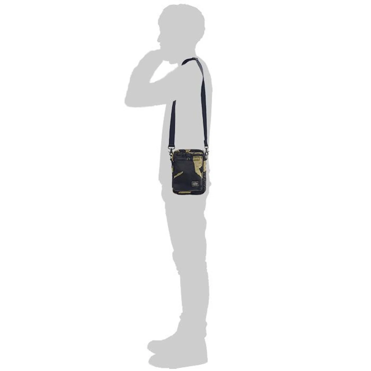 Porter Counter Shade Vertical Shoulder Bag - Woodland Khaki - Image 9