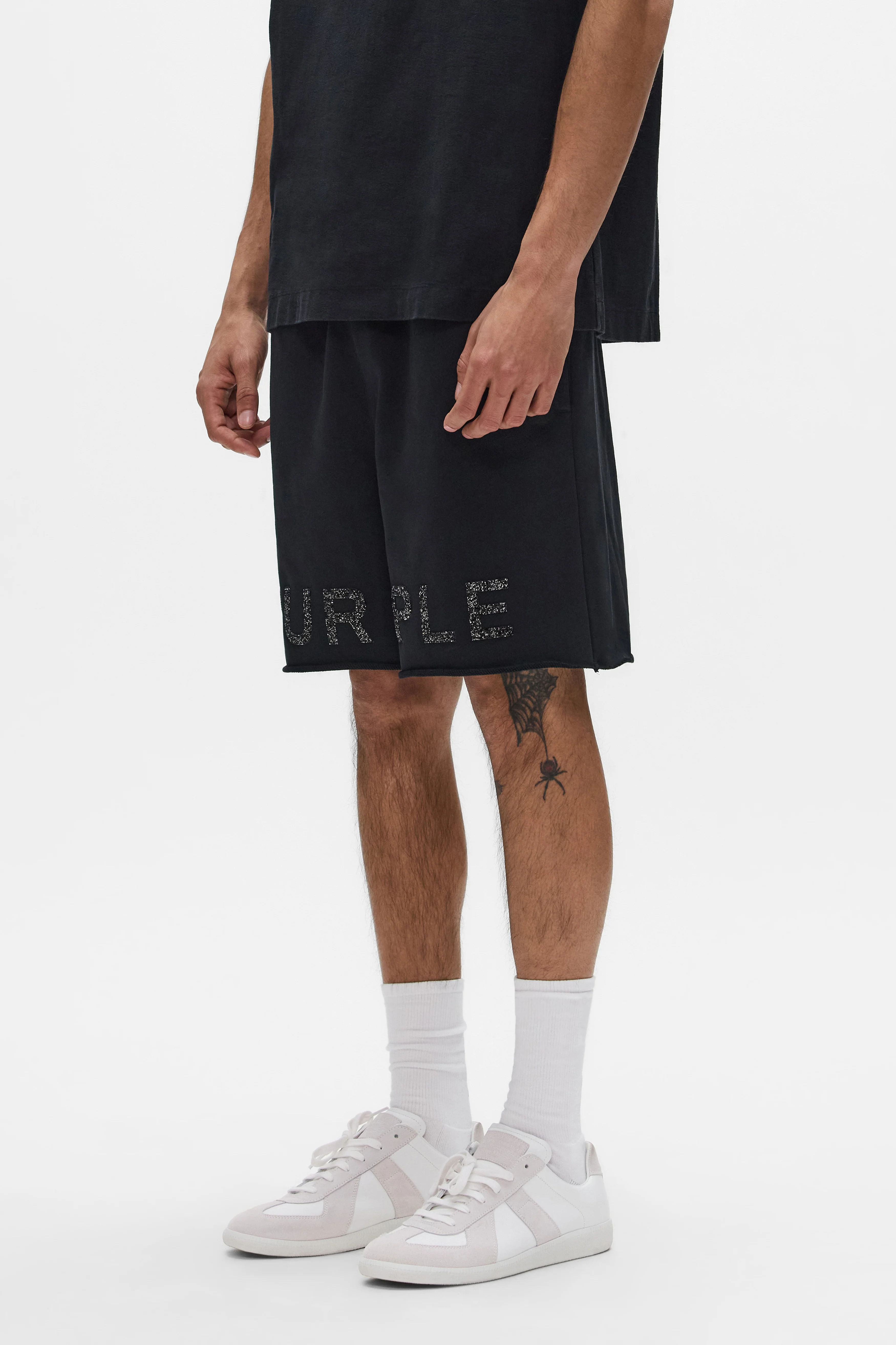 Purple Brand Crystal Shorts - Black - Image 2