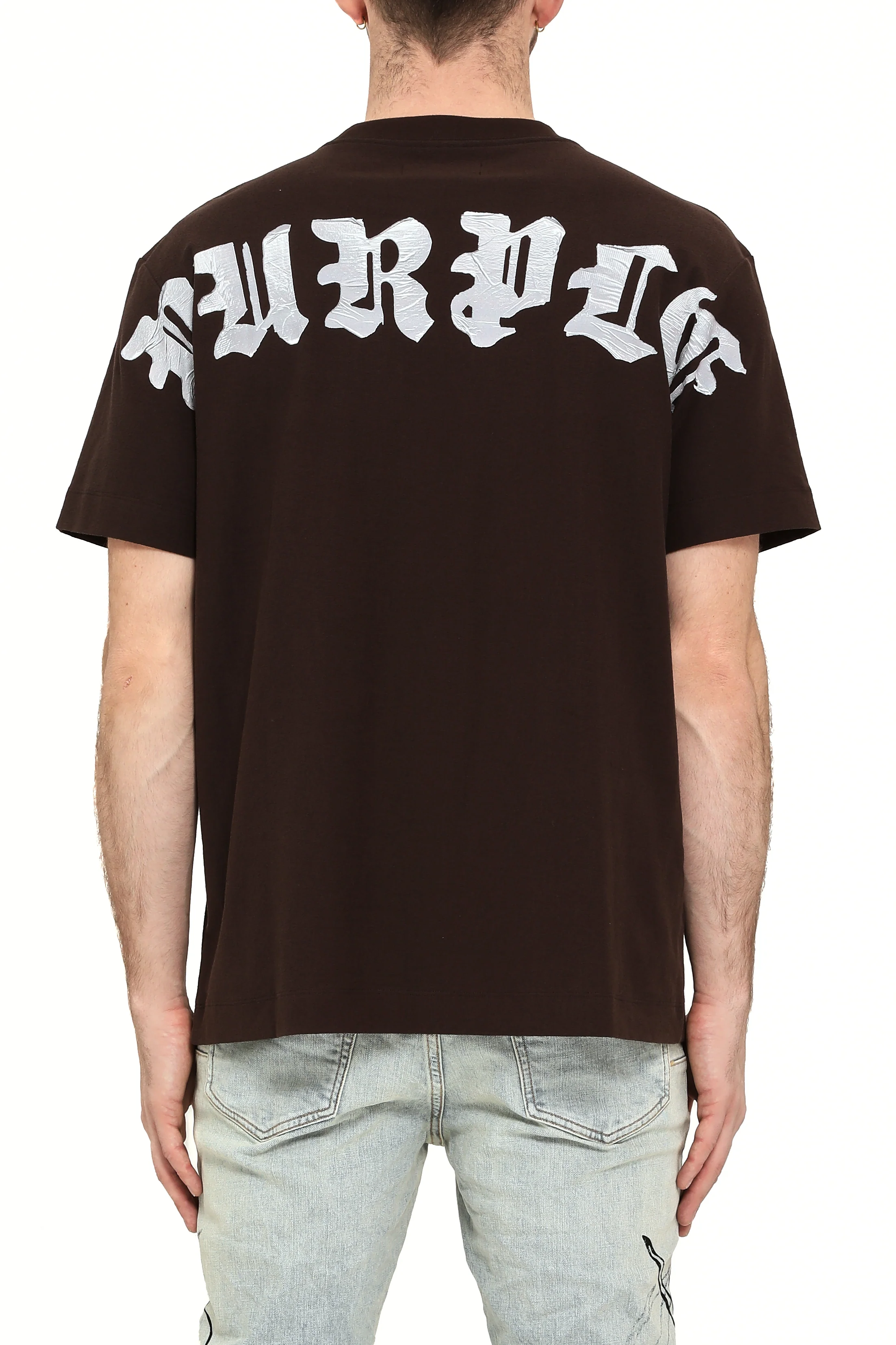 Purple Brand Gothic Tee - Brown - Image 2