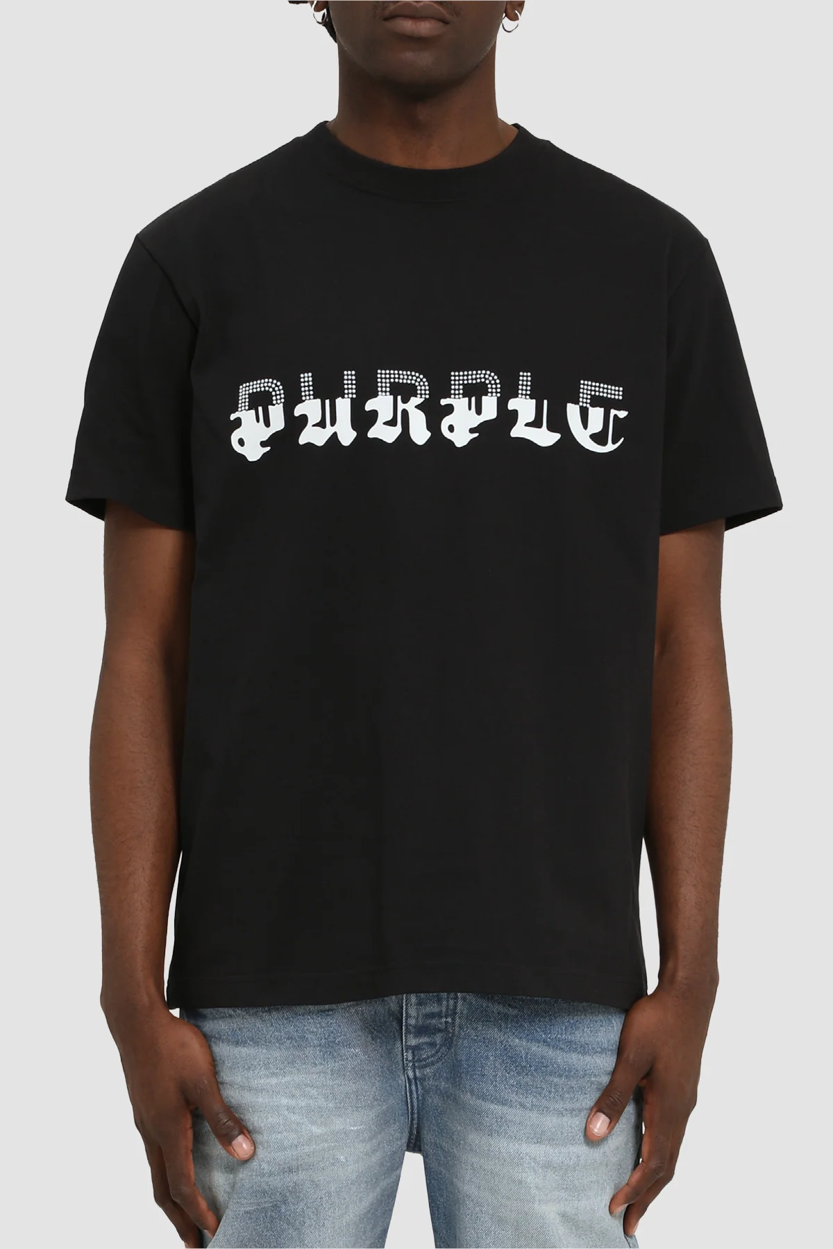 Purple Brand Heavyweight Pearl Tee - Black