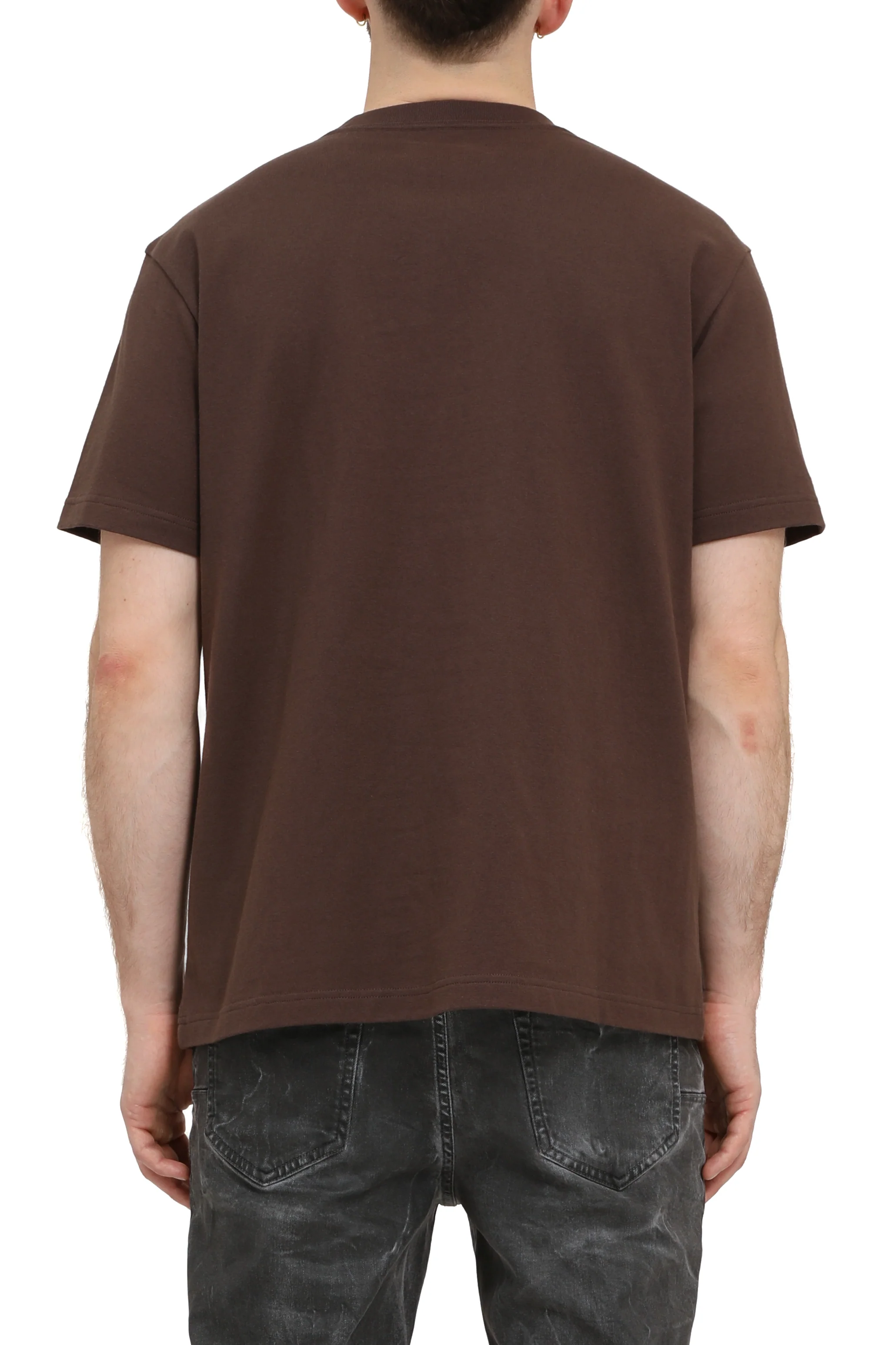 Purple Brand Heavyweight Slab Wordmark Tee - Brown - Image 2