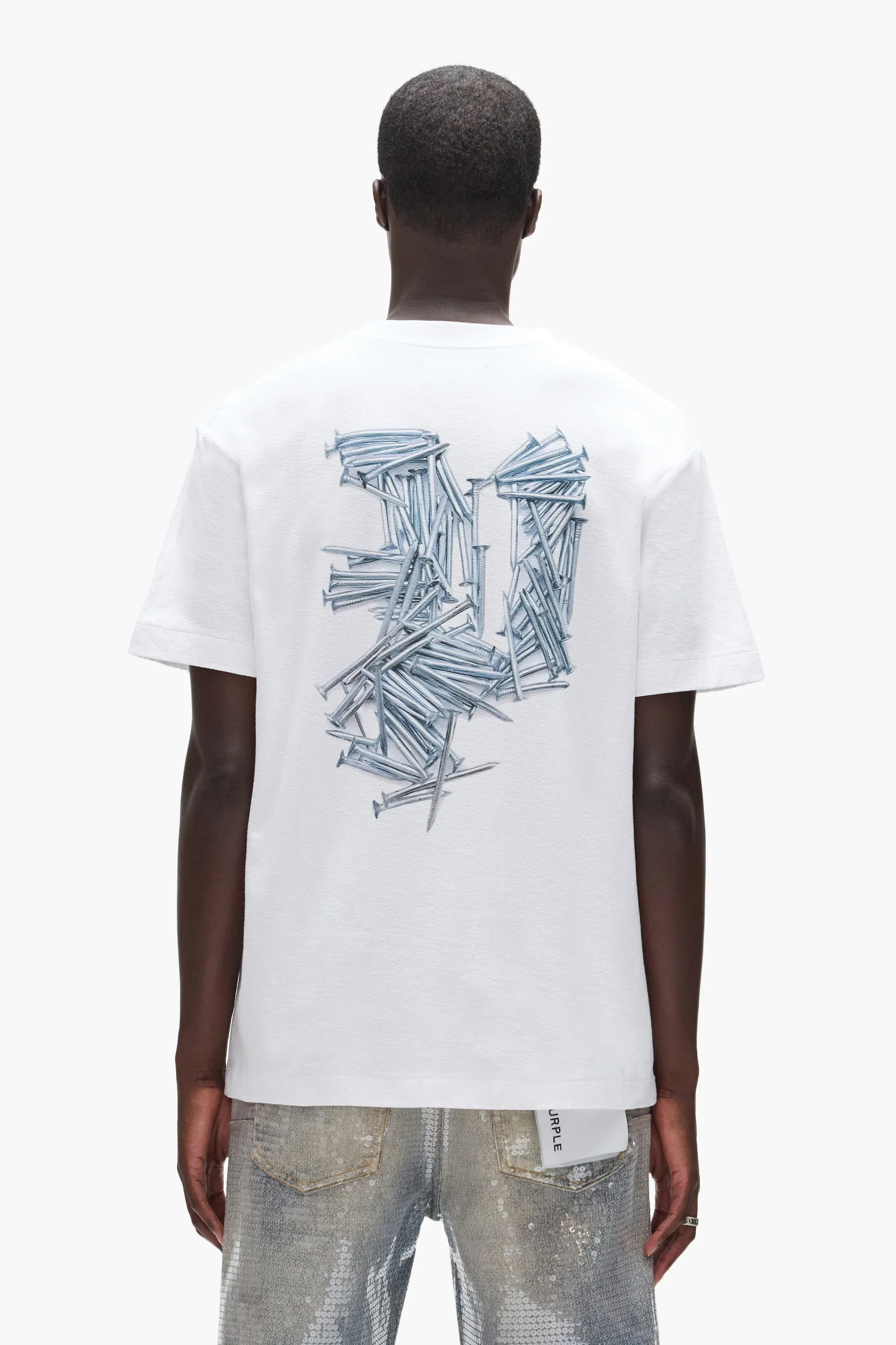 Purple Brand Nails Tee - White - Image 2