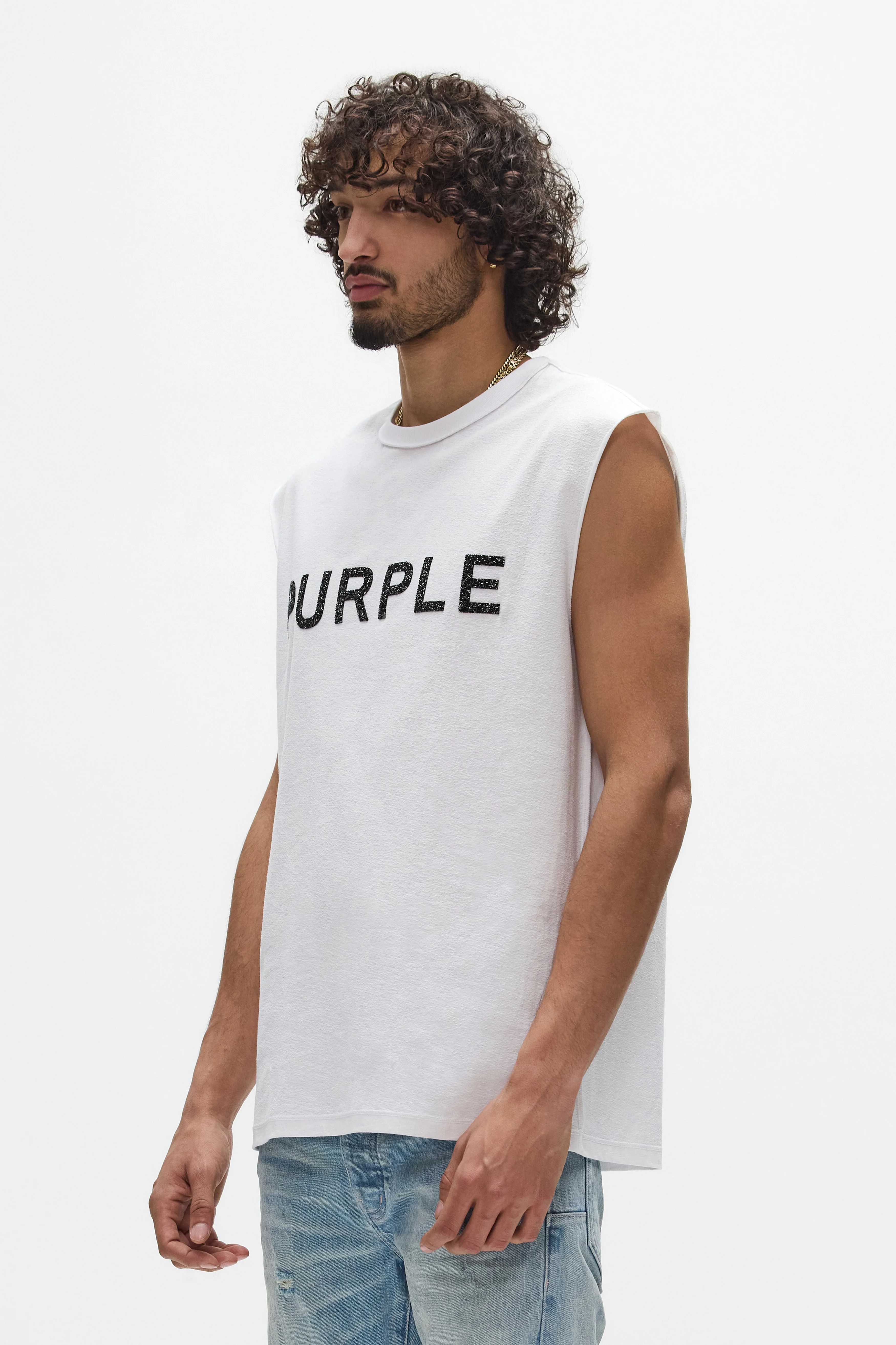 Purple Brand P103-TWSQ Crystal Tank - White - Image 2