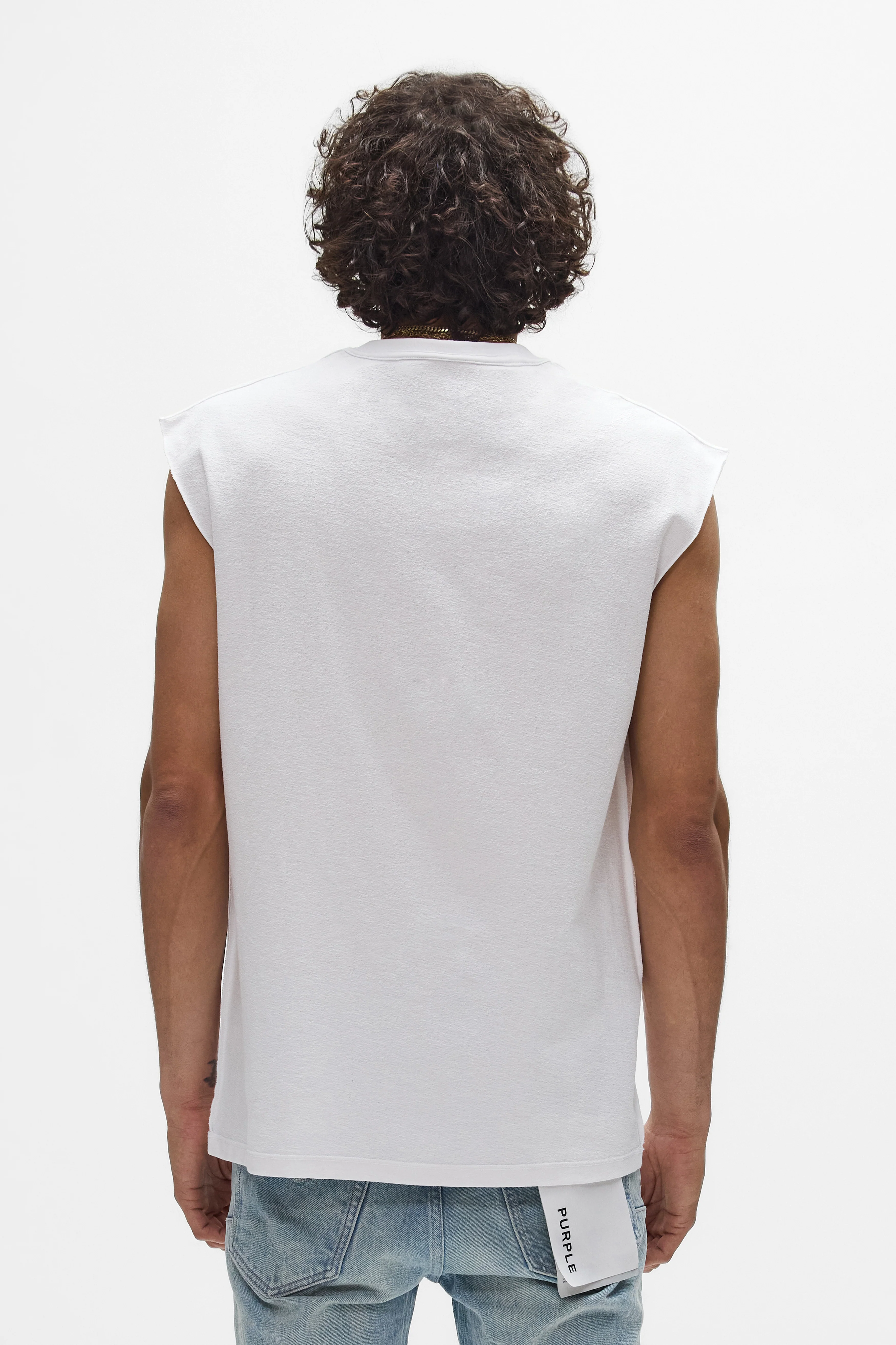 Purple Brand P103-TWSQ Crystal Tank - White - Image 3