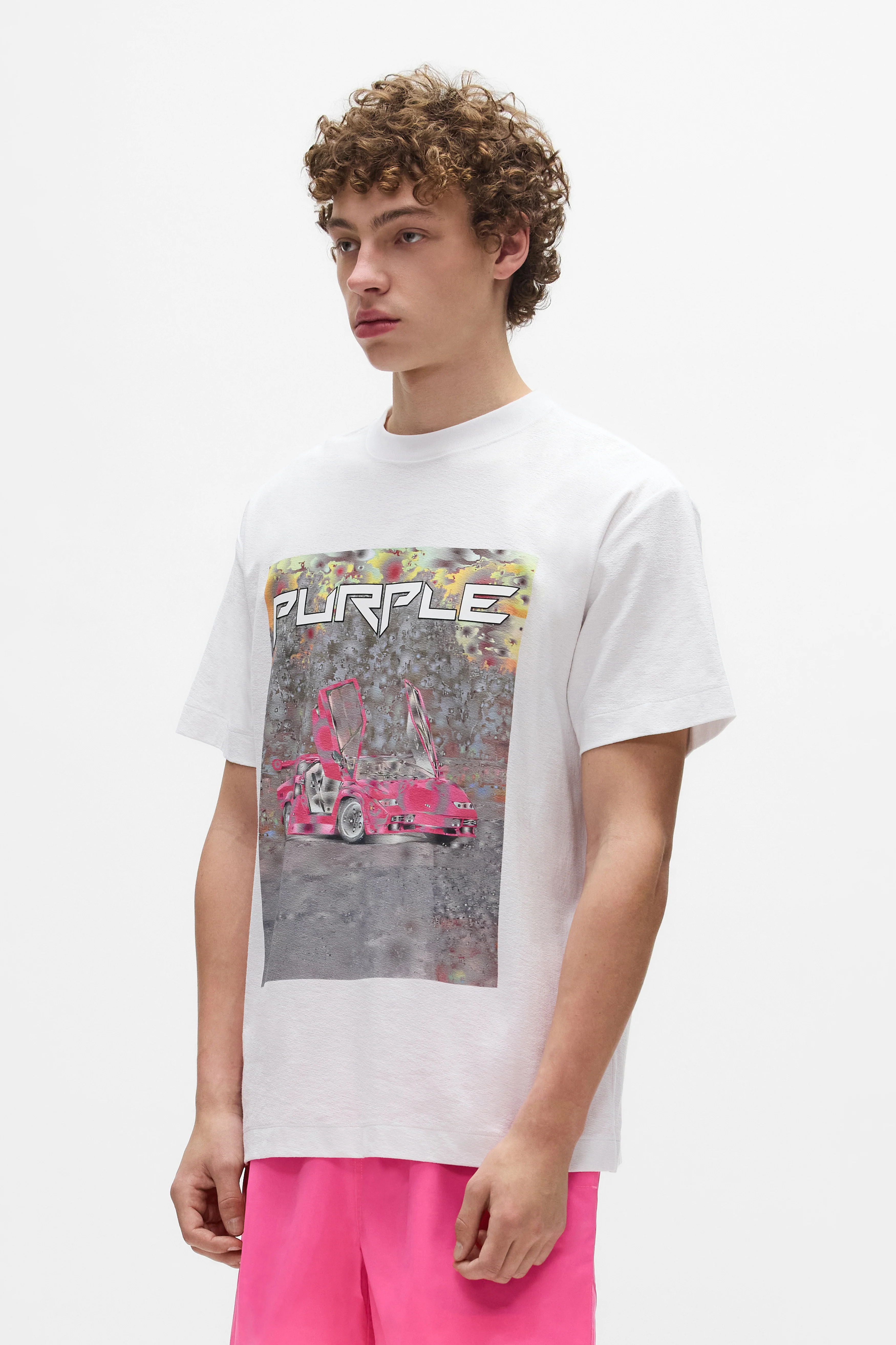 Purple Brand P104-TBDS Ditched Tee - White - Image 2