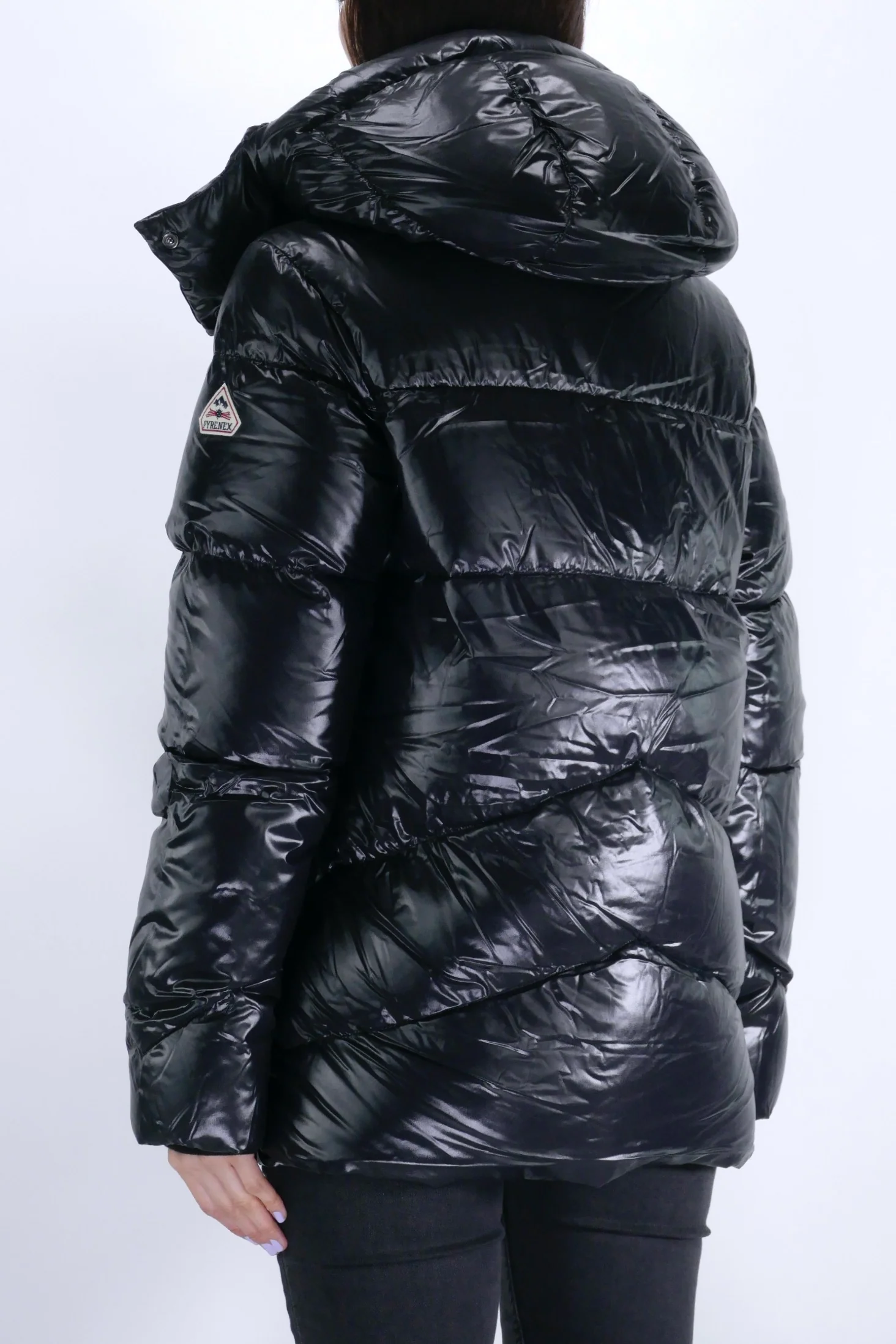 Pyrenex Womens Down Jacket Galactic - Black - Image 3