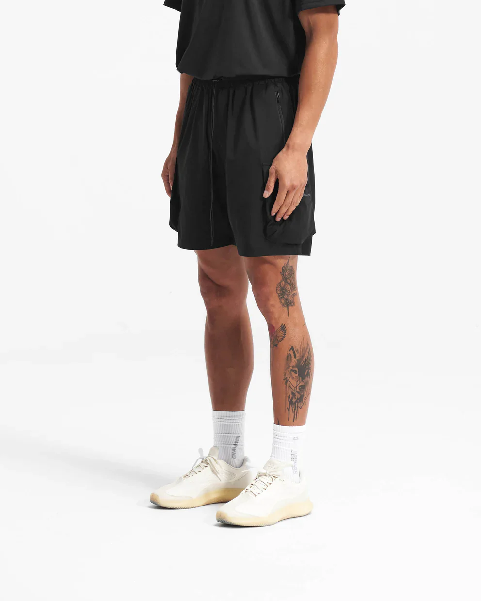 Represent 247 Shorts - Black - Image 2
