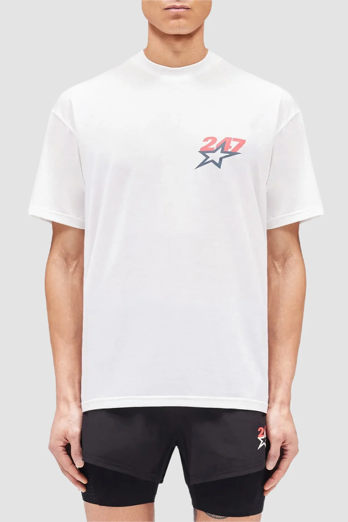 Represent 247 Team 247 Star OS Tee - Flat White