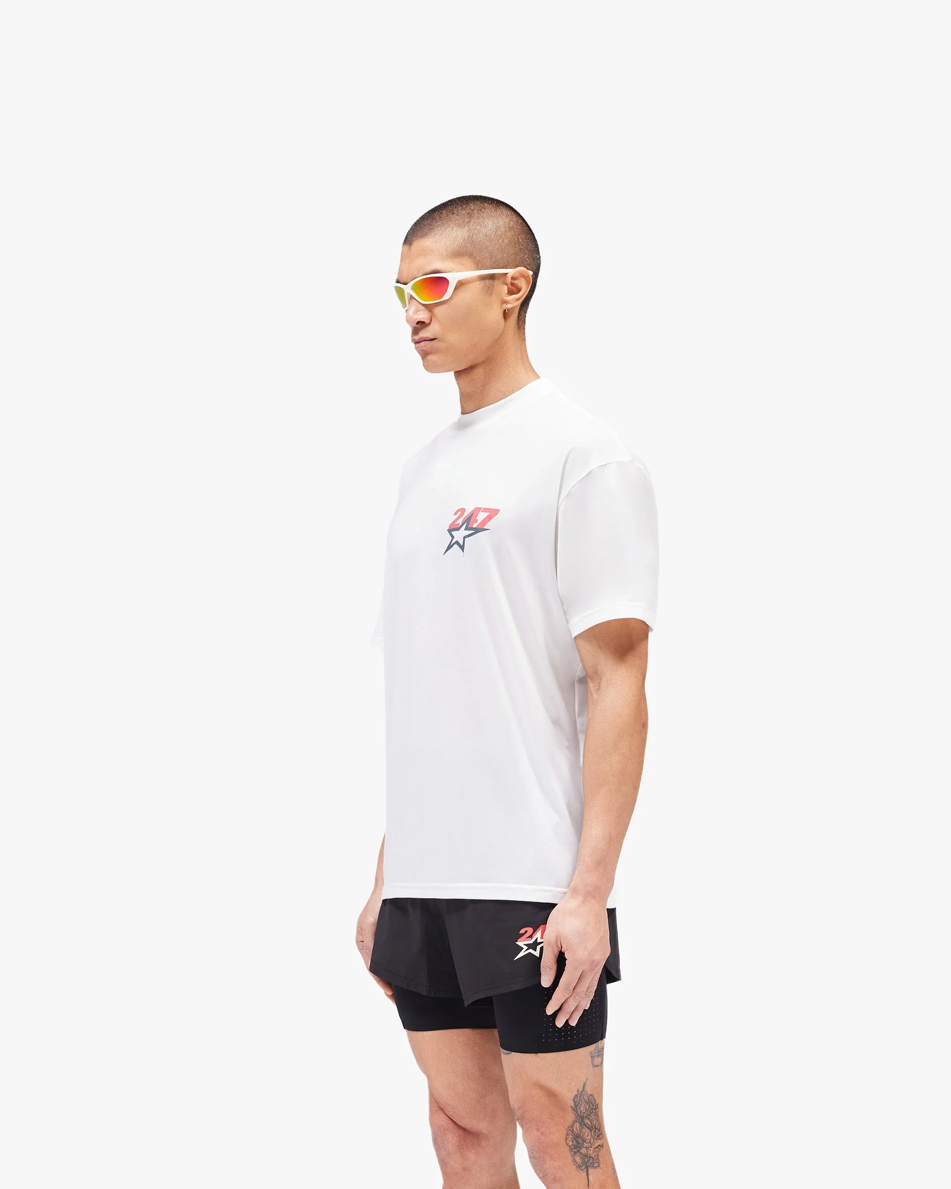Represent 247 Team 247 Star OS Tee - Flat White - Image 2