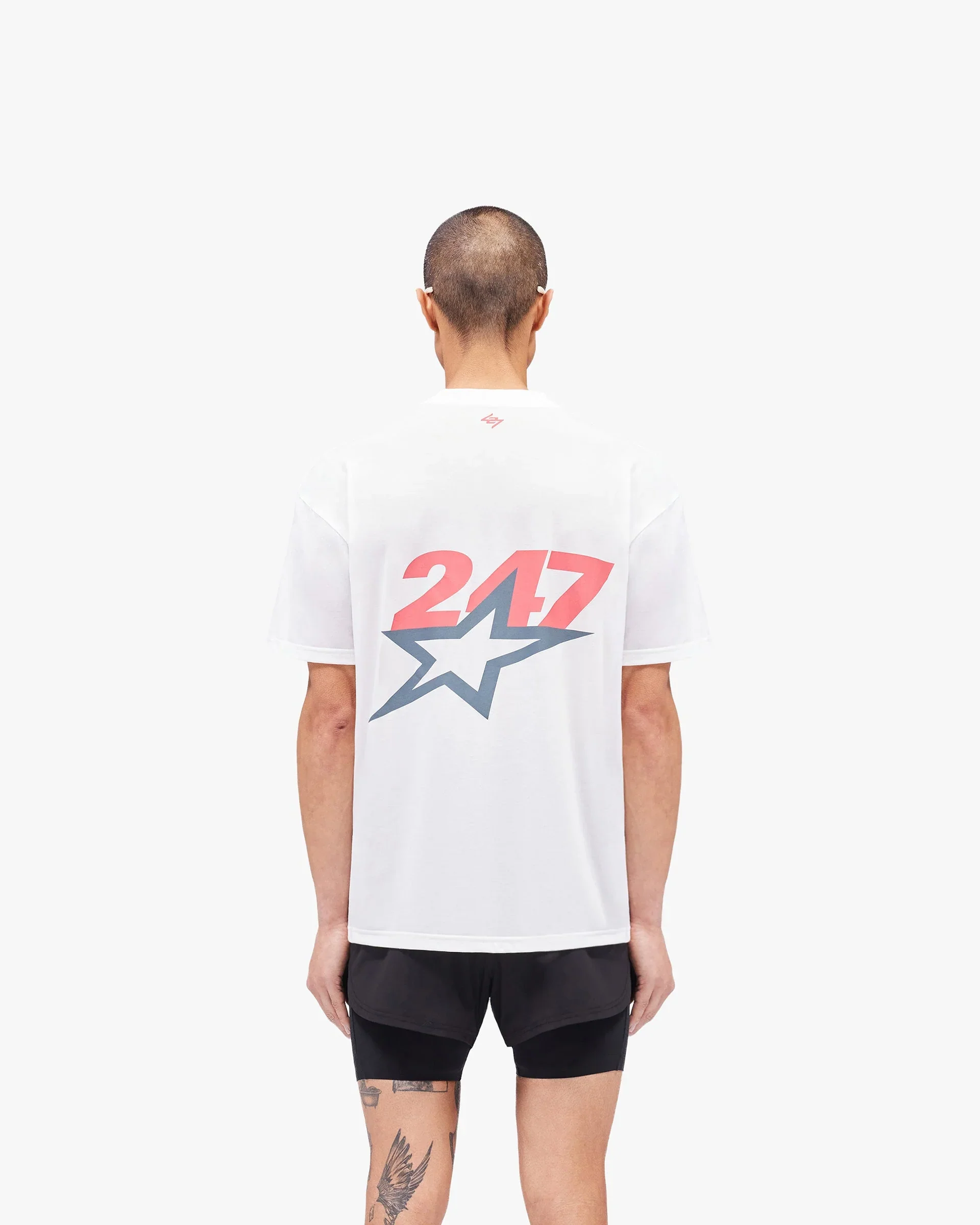 Represent 247 Team 247 Star OS Tee - Flat White - Image 3