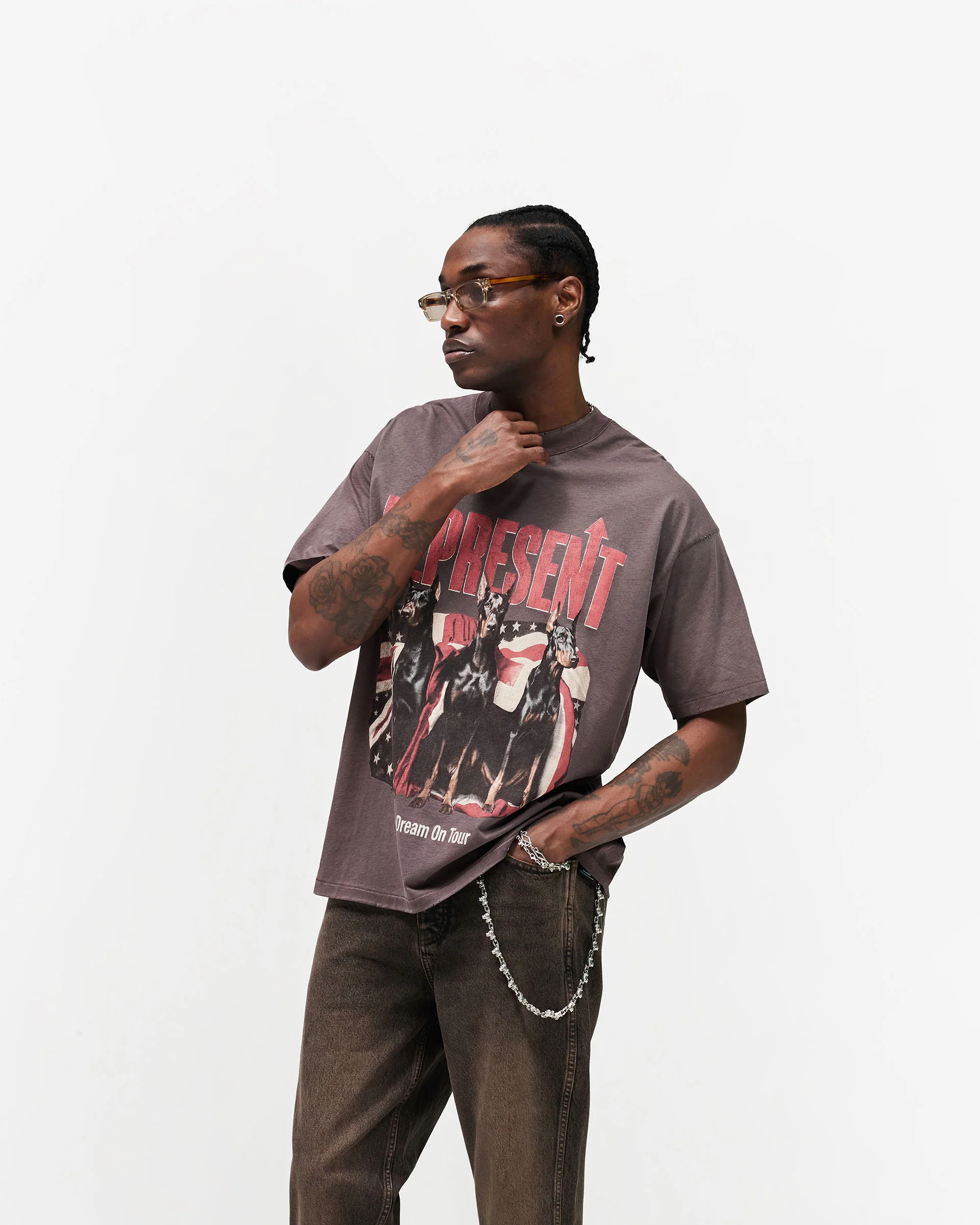 Represent Dream On Tour Tee - Brown - Image 2