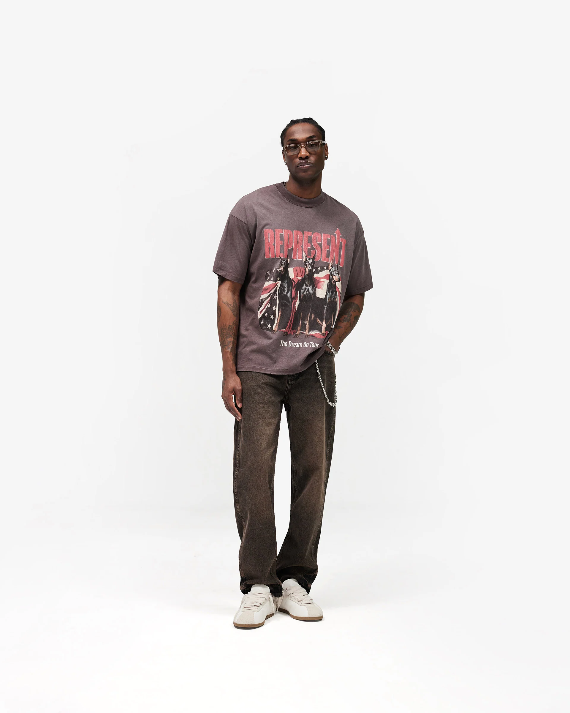 Represent Dream On Tour Tee - Brown - Image 4