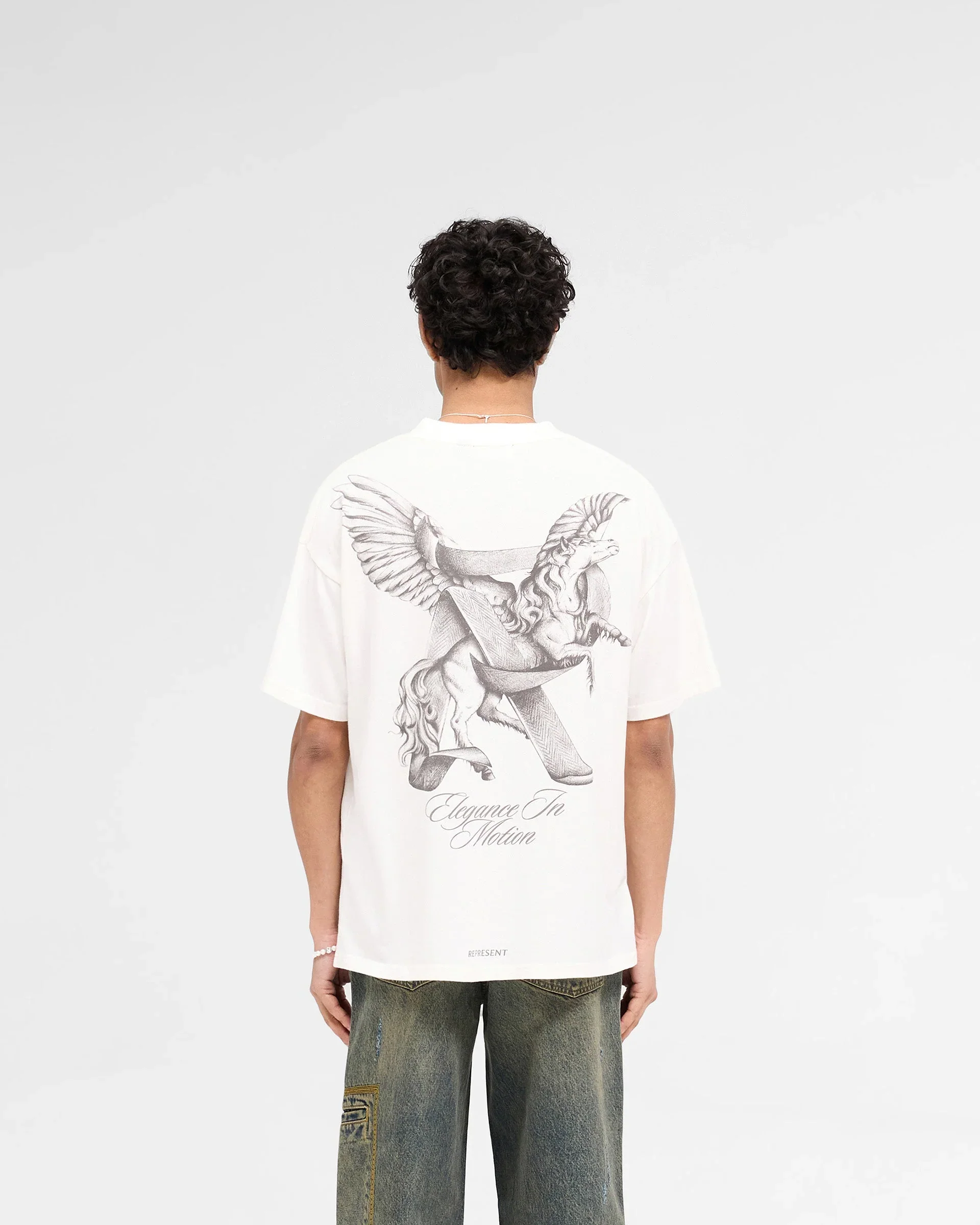 Represent Elegance in Motion Tee - Flat White - Image 3