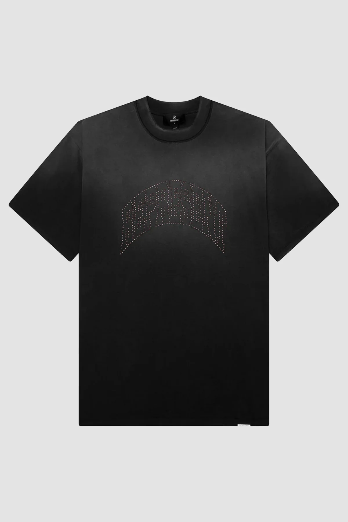 Represent Embellished Represent Tee - Stained Black