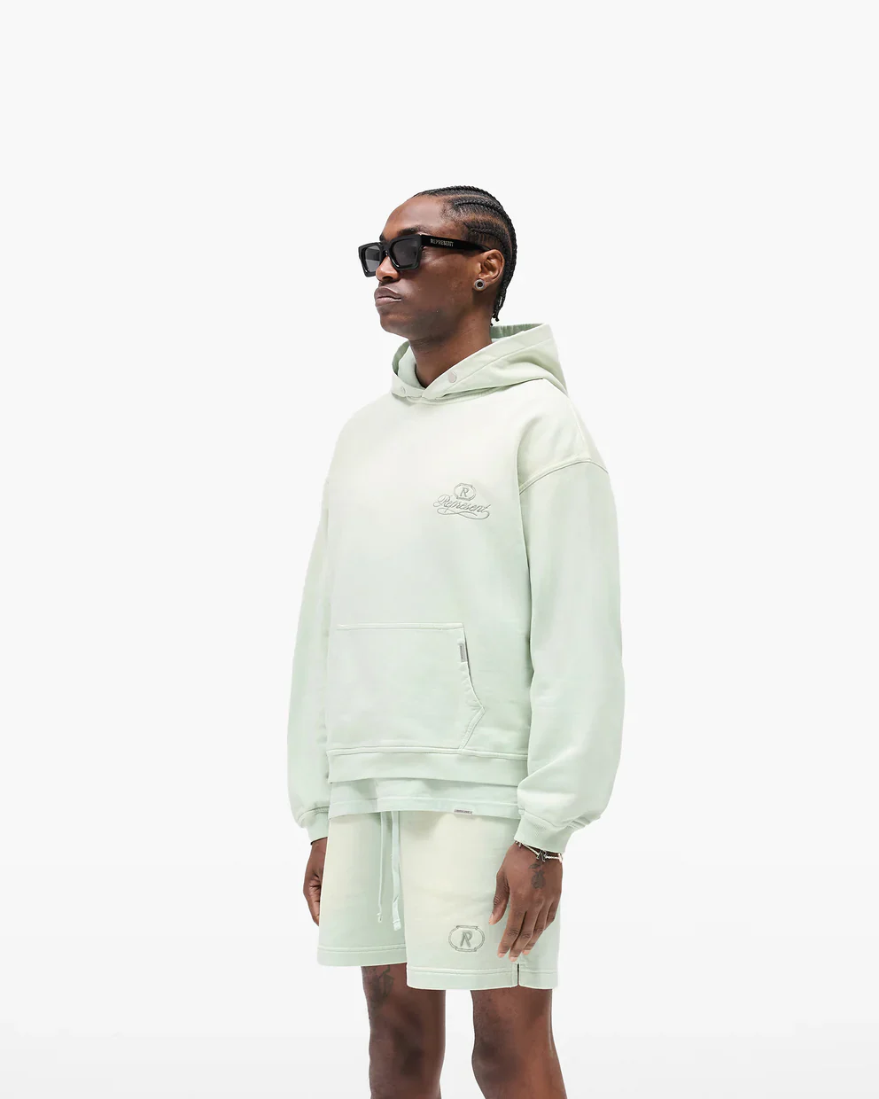 Represent Grand Vintage Hoodie - Sage - Image 2