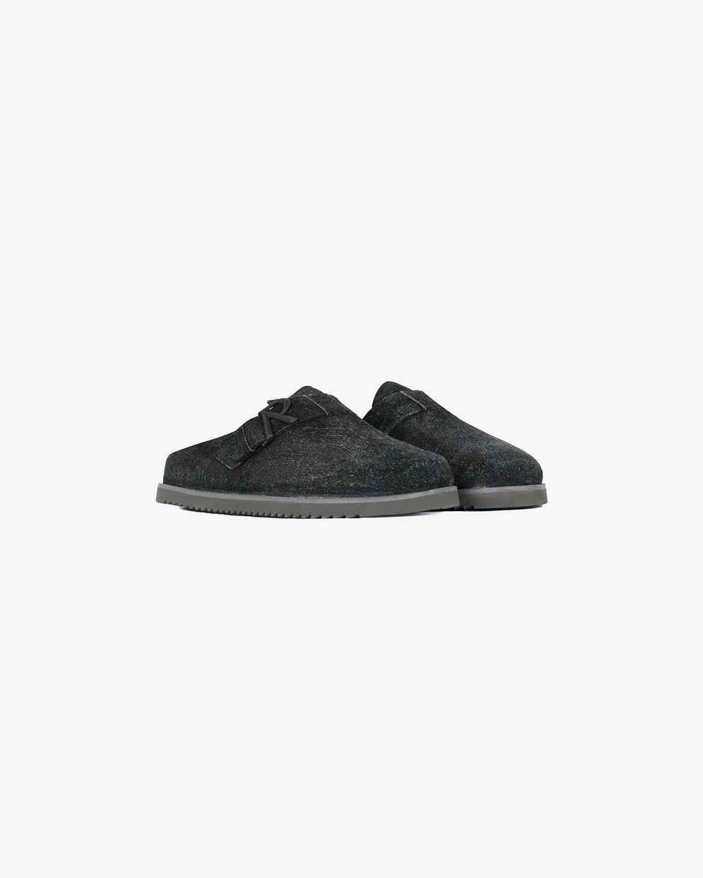 Represent Initial Sheep Fur Mules - Off Black - Image 4