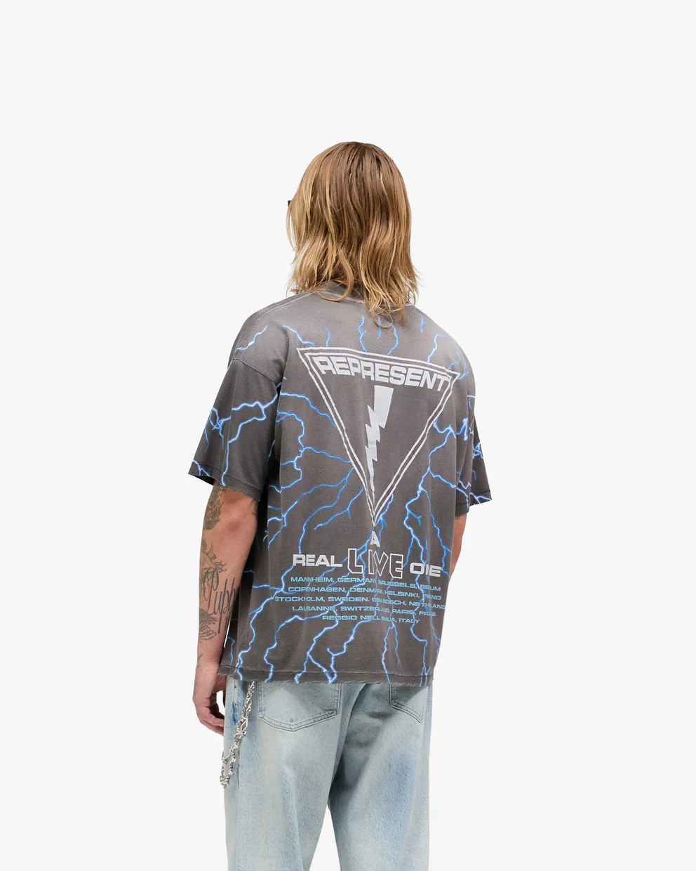 Represent Iron Maiden A Real Live One Tee - Stained Brown - Image 3