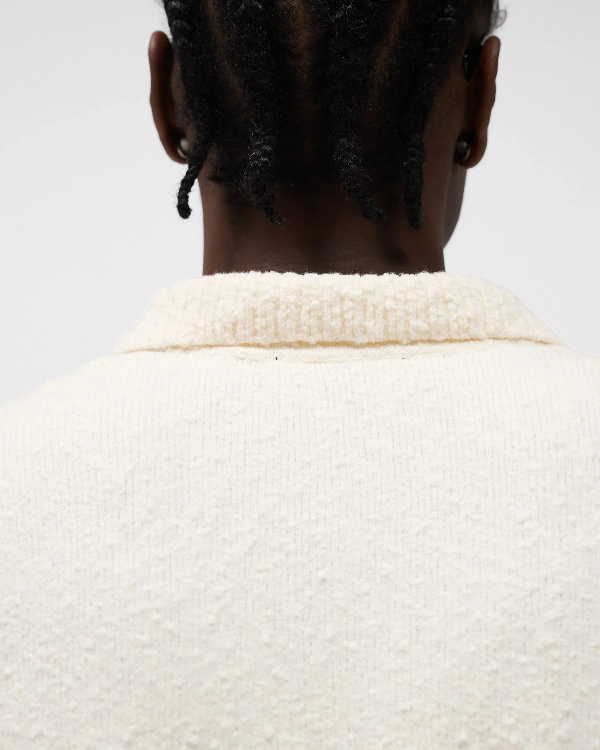 Represent Knitted Polo Top - White - Image 6