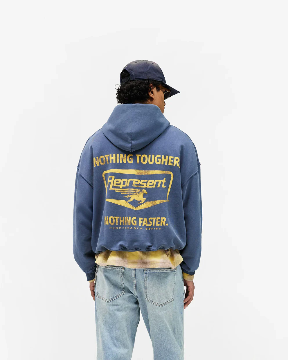 Represent Nothing Faster Hoodie - Indigo - Image 3