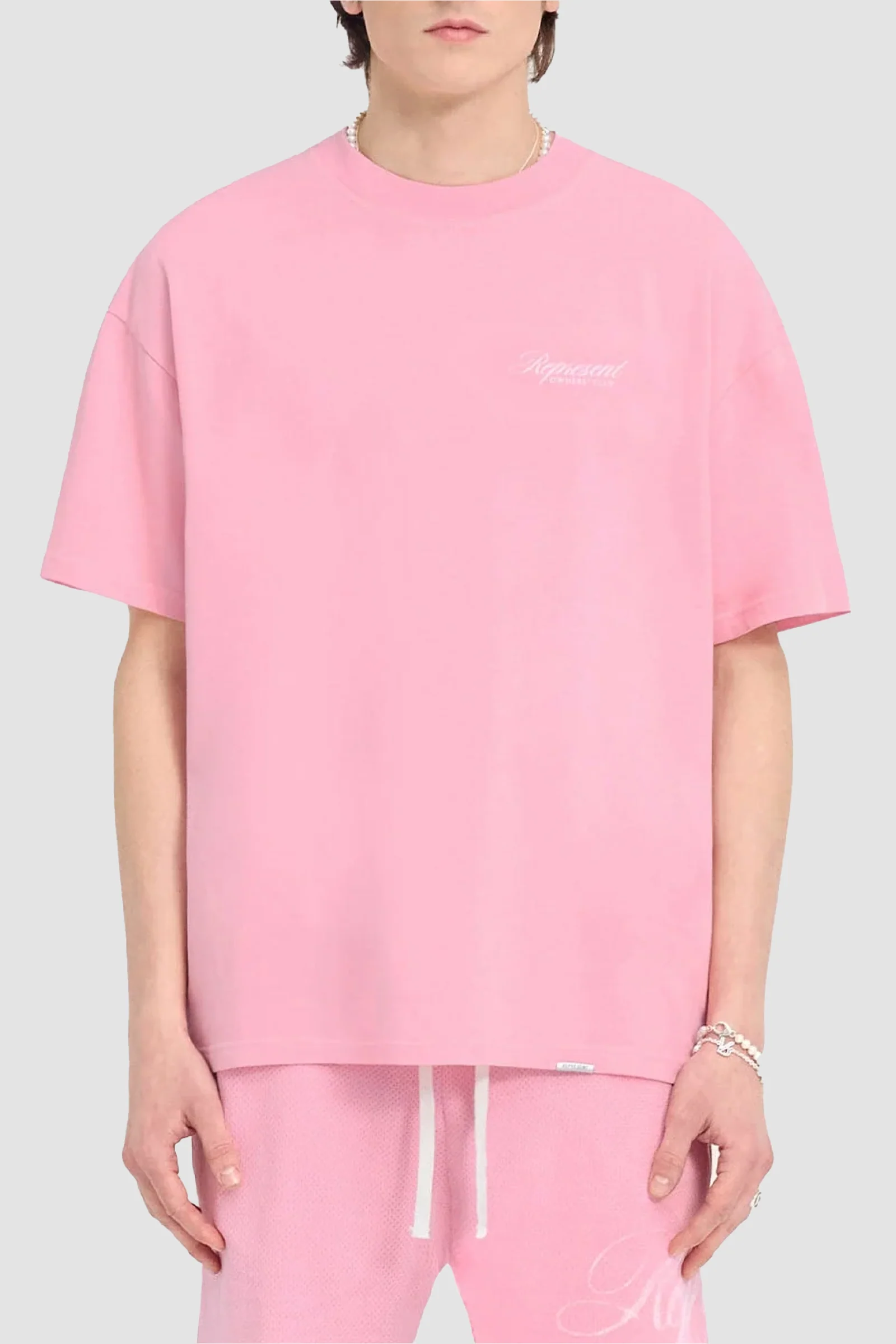 Represent Owners Club Script Tee - Pink
