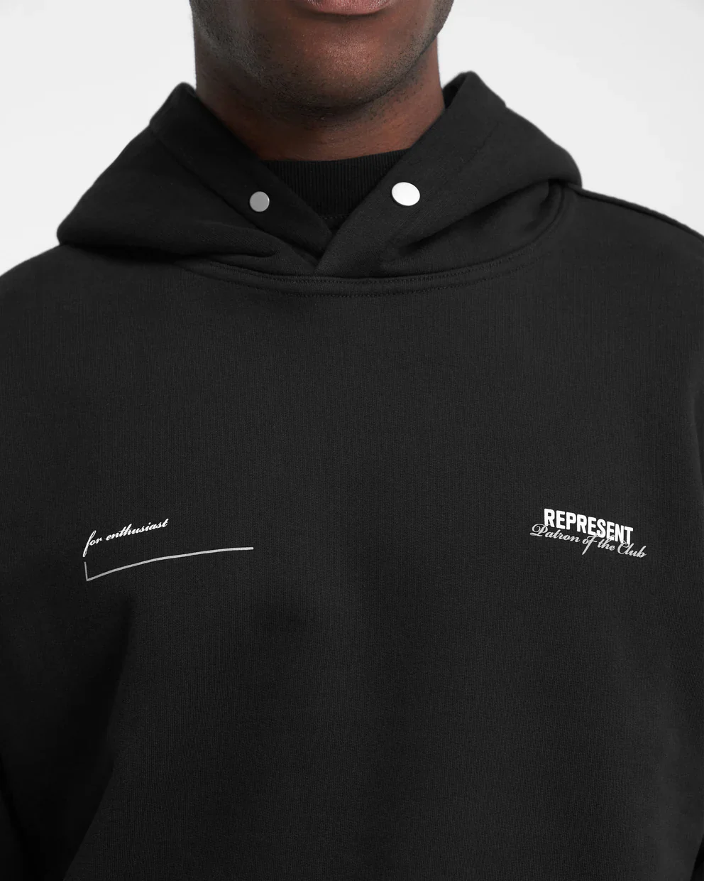Represent Patron Of The Club Hoodie - Black - Image 5