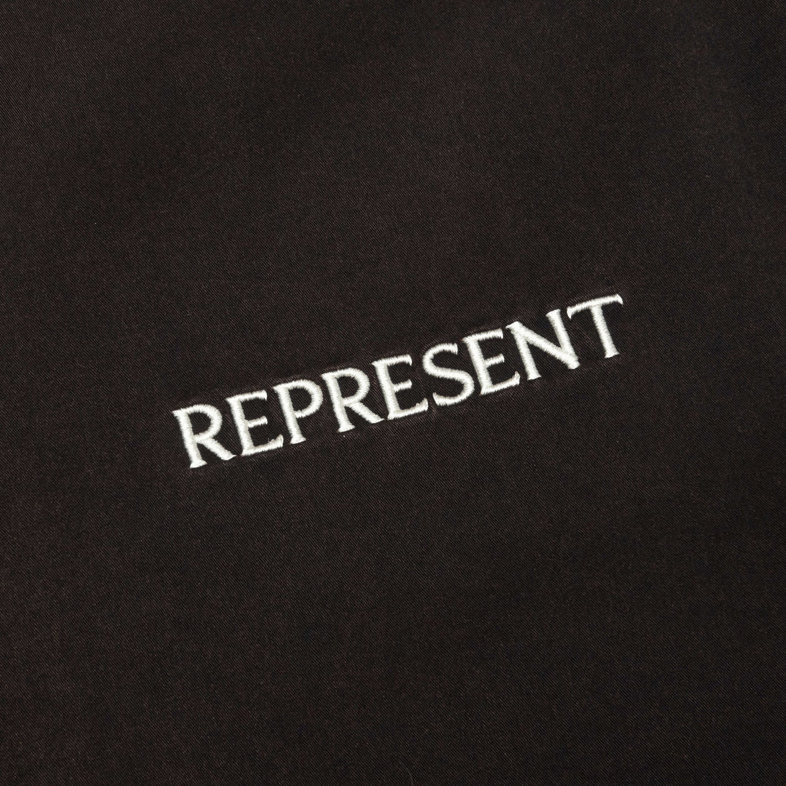 Represent Script Camp Collar Shirt - Jet Black - Image 3
