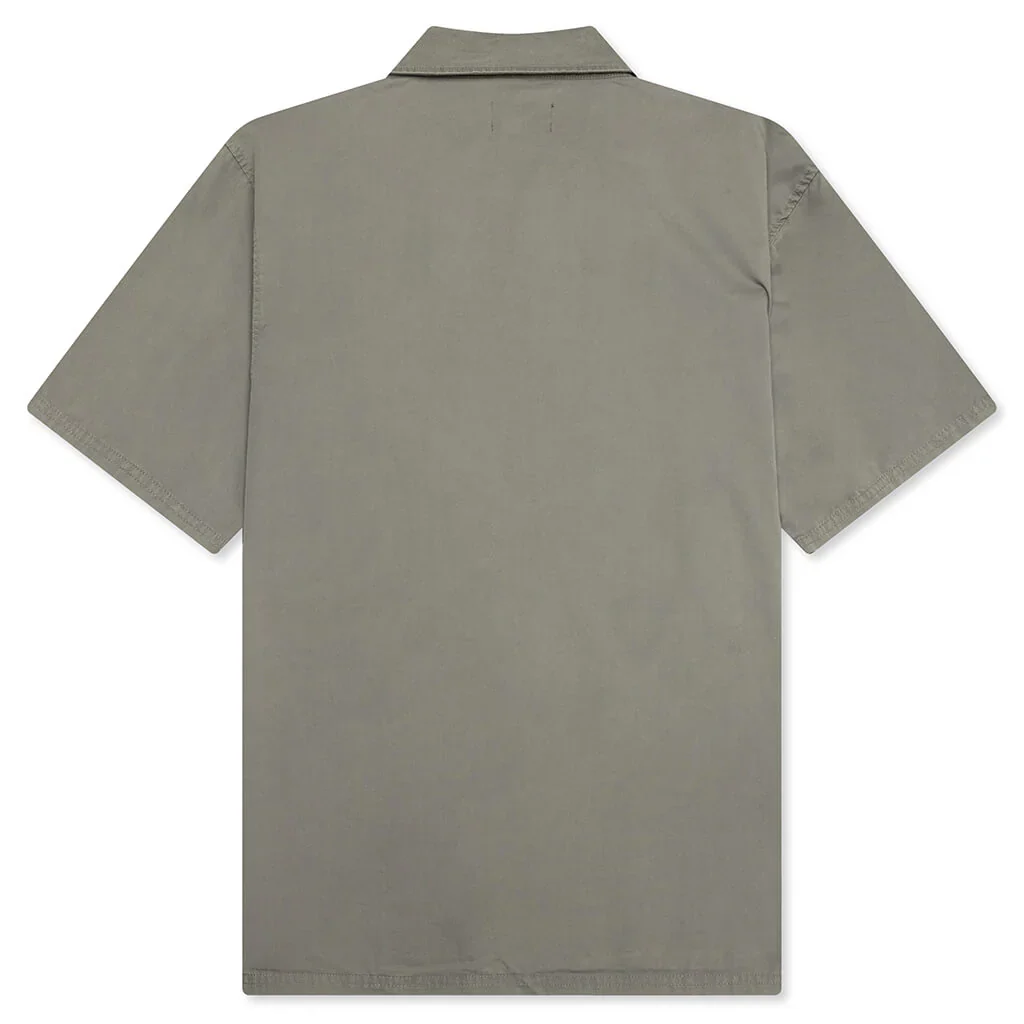 Represent Script Camp Collar Shirt - Khaki - Image 2