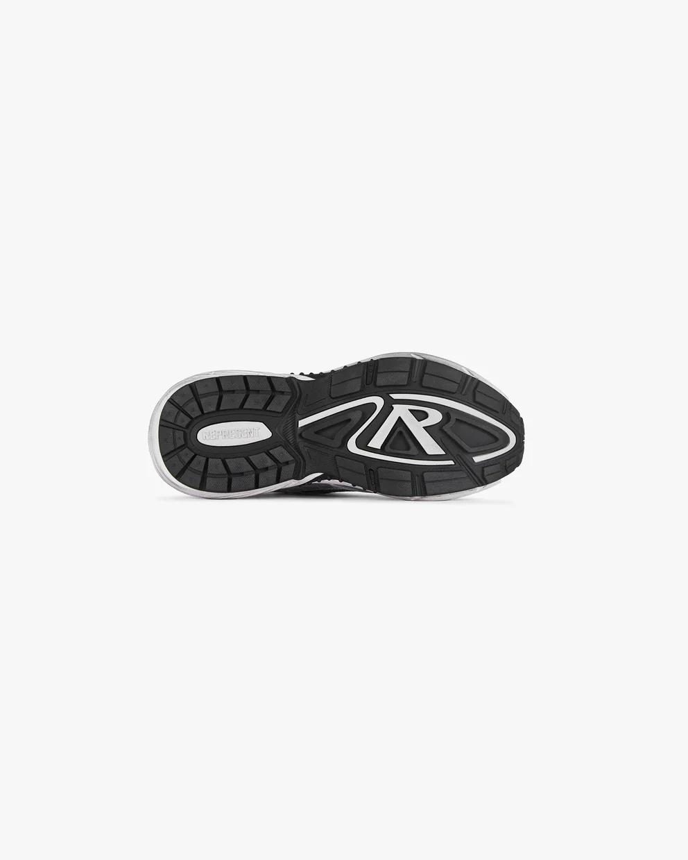 Represent Storm Runner Sneakers - Silver/Black - Image 6