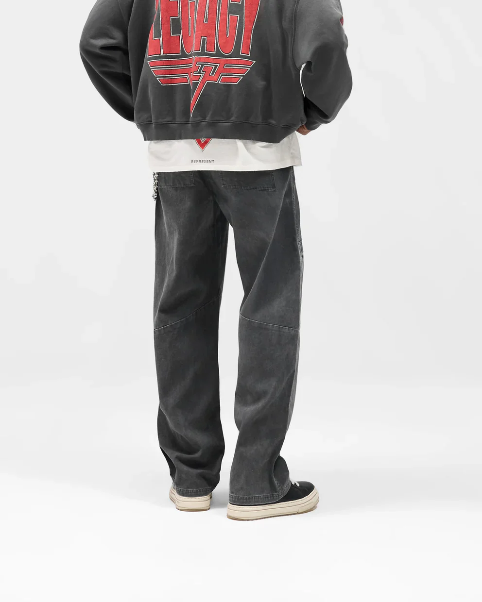 Represent Workwear Pants - Washed Black - Image 3