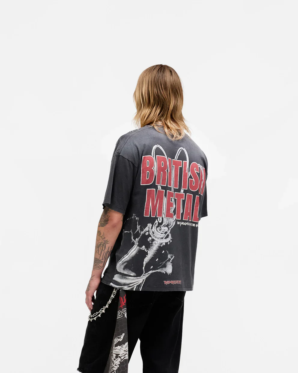 Represent X Iron Maiden British Metal Tee - Stained Brown - Image 2
